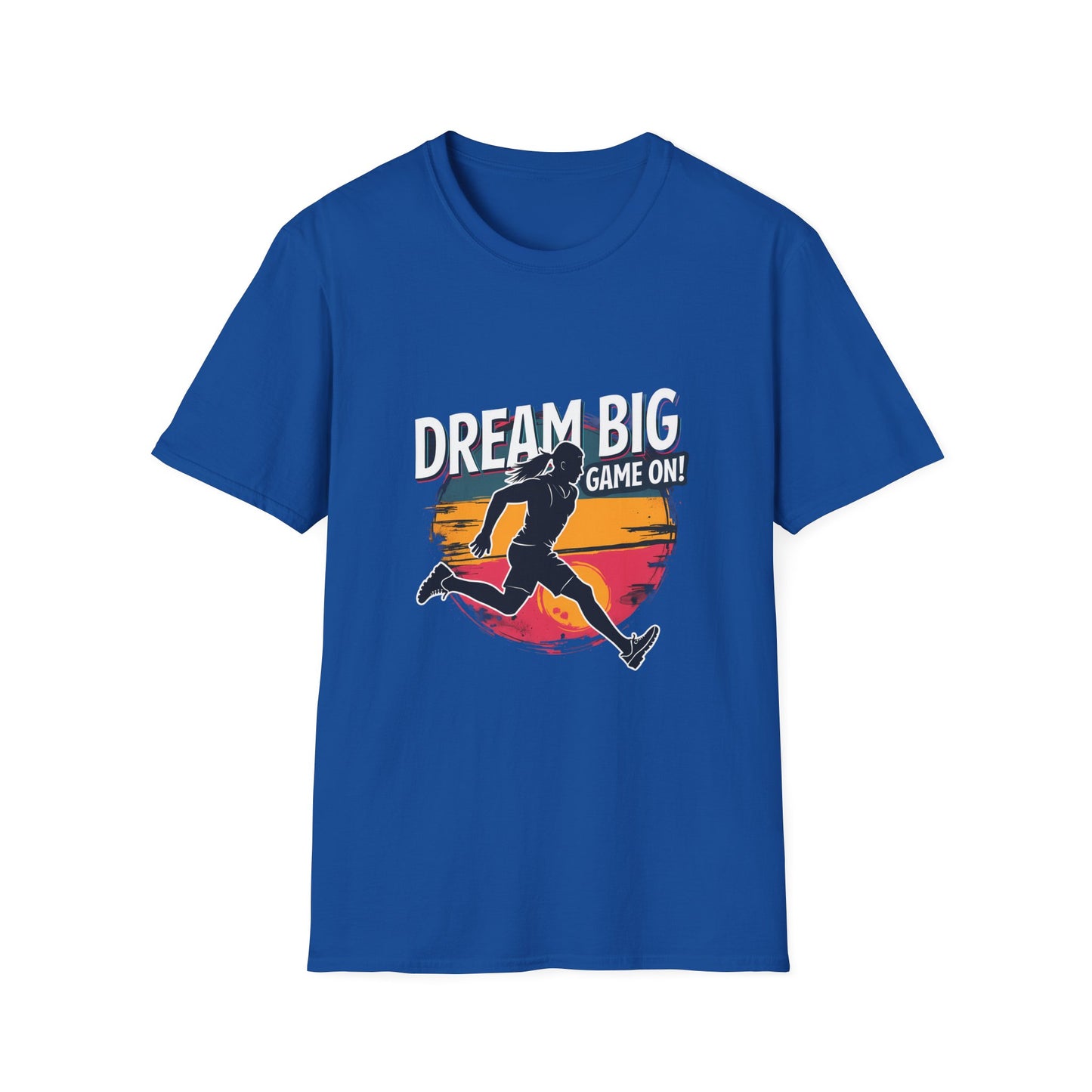 Dream Big Game On Motivational Running Athlete Design for Sports Enthusiasts T-Shirt