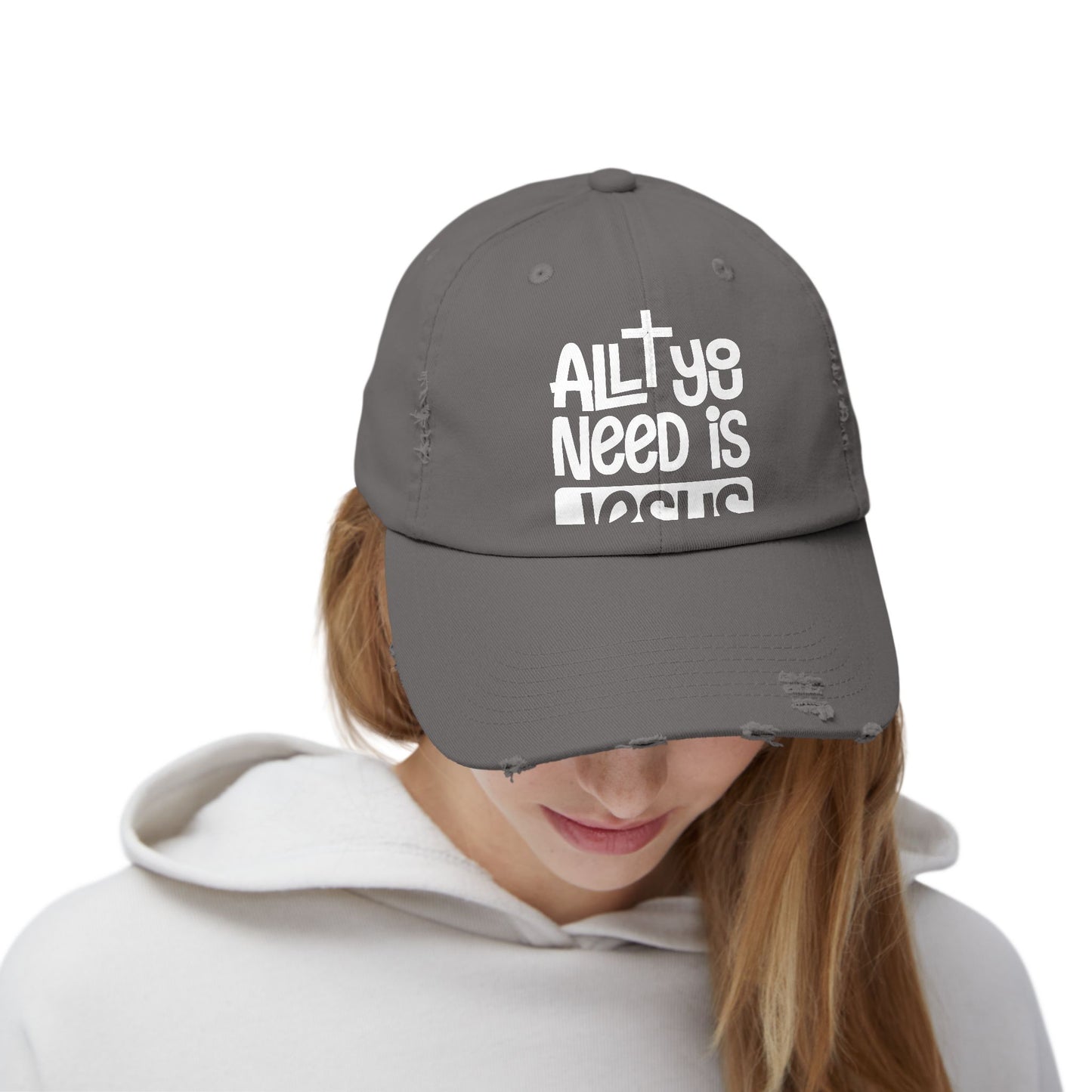 All You Need Is Jesus Inspirational Faith Statement Cap