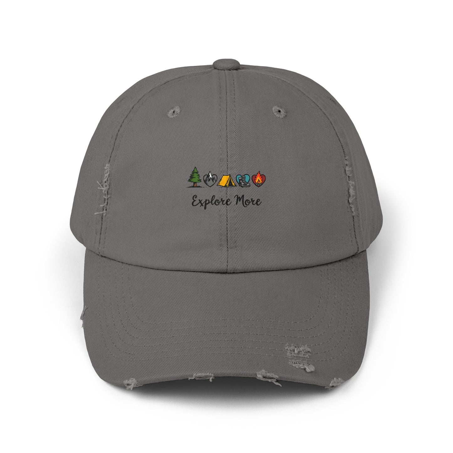Explore More Camping Adventure Nature Icons Cap