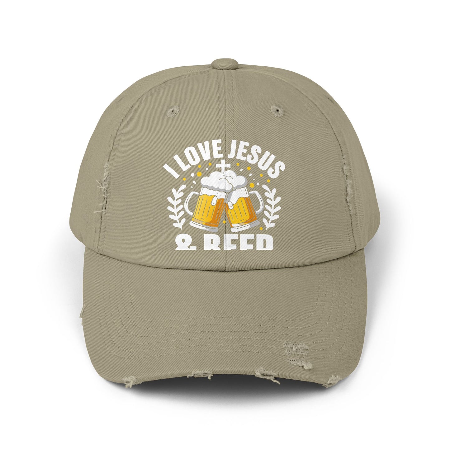 I Love Jesus And Beer Design For Faithful Beer Lovers Cap