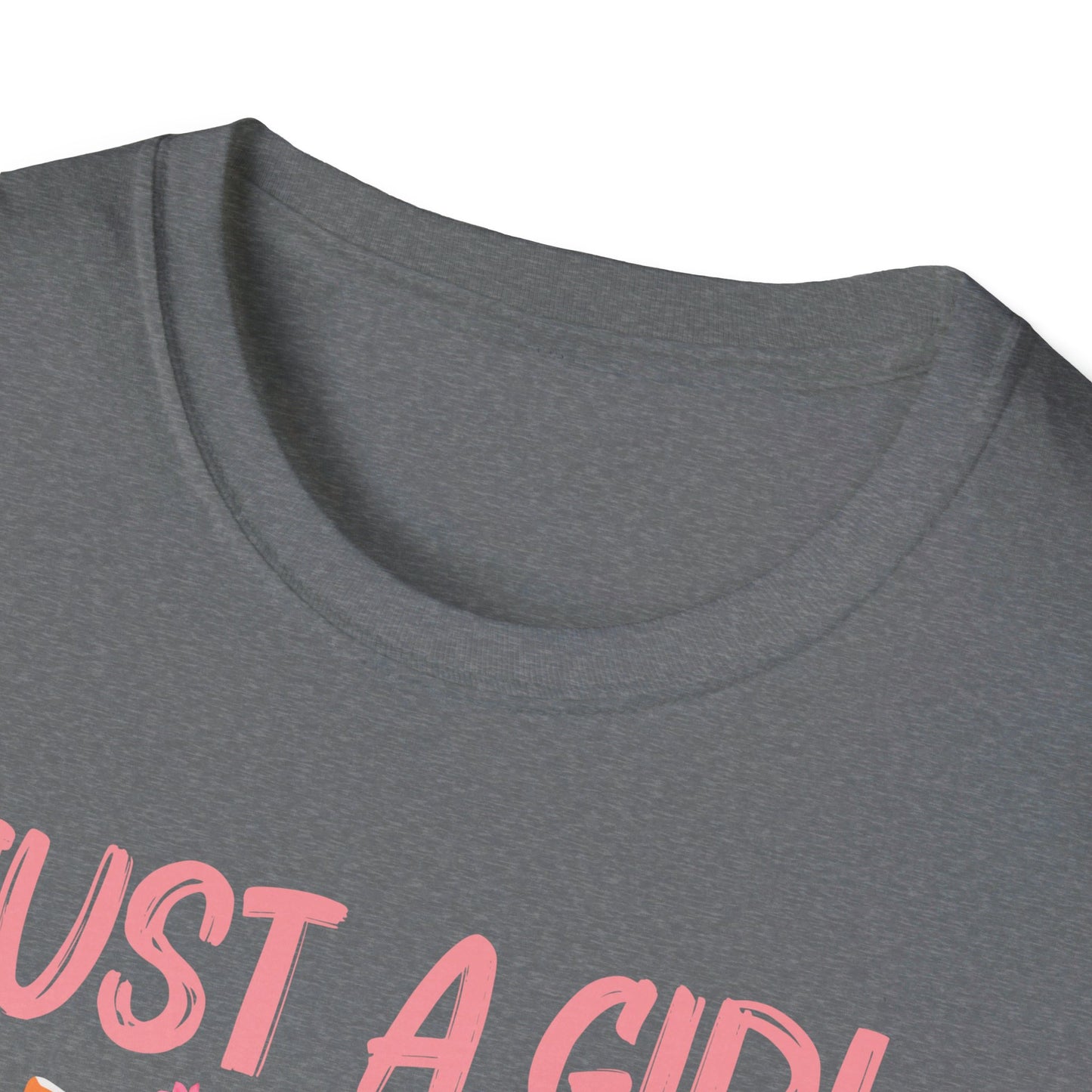 Just A Girl Who Loves Cats Floral Cat Lover T-Shirt