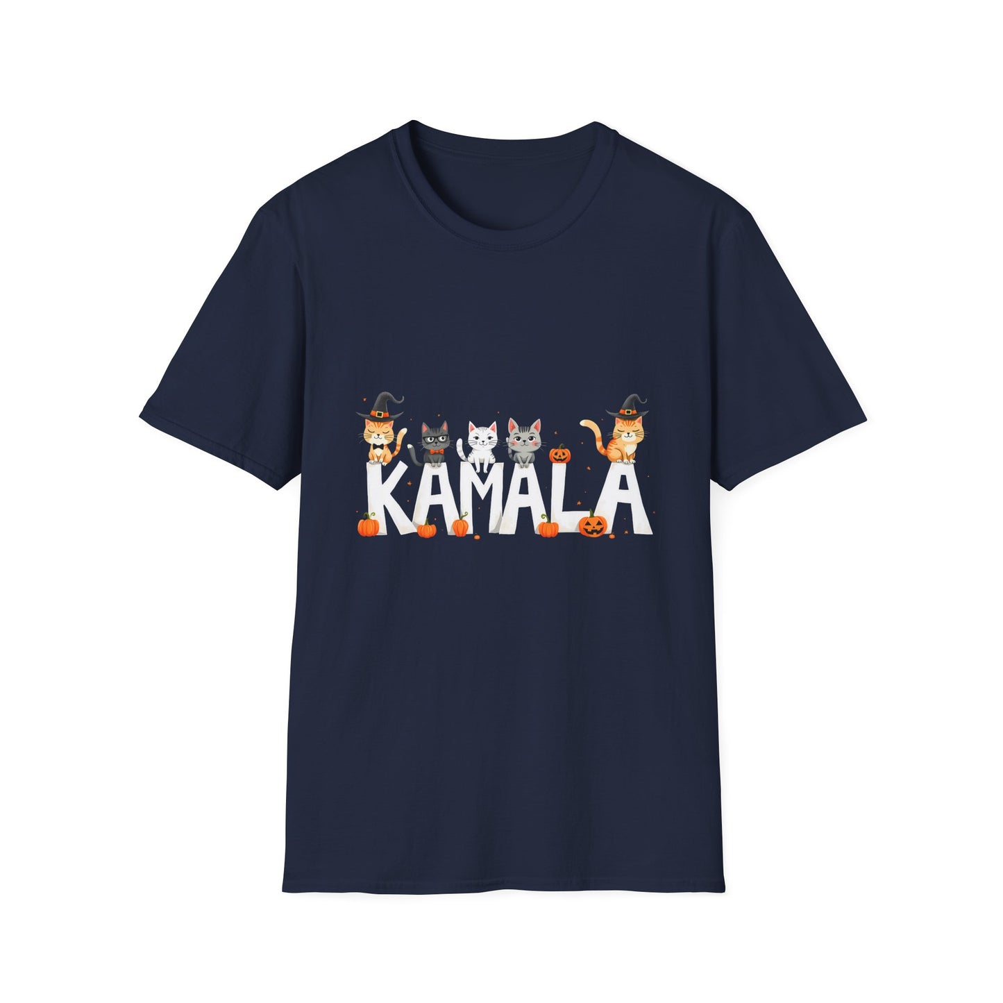 Kamala Halloween Cats With Pumpkins T-Shirt