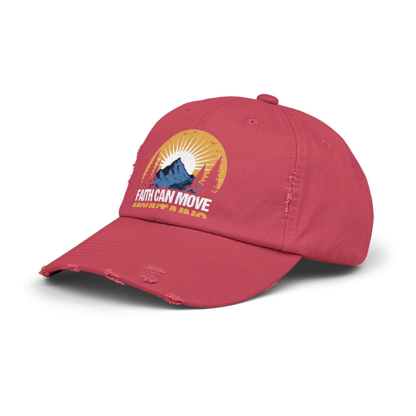Faith Can Move Mountains Inspirational Scenery Cap