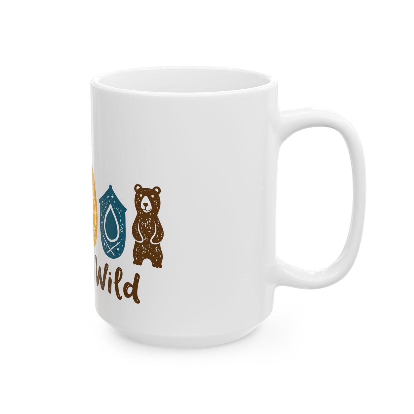Stay Wild Adventure Nature Lover Design for Outdoor Enthusiasts Ceramic Mug