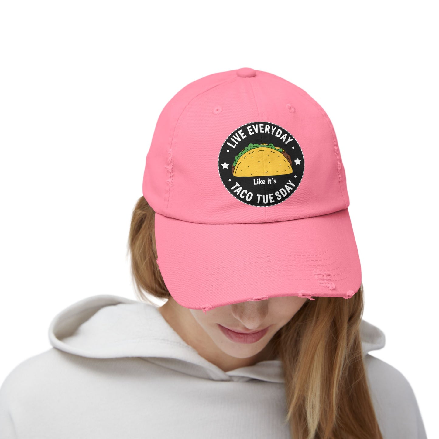 Live Everyday Like It's Taco Tuesday Fun Foodie Quote Cap