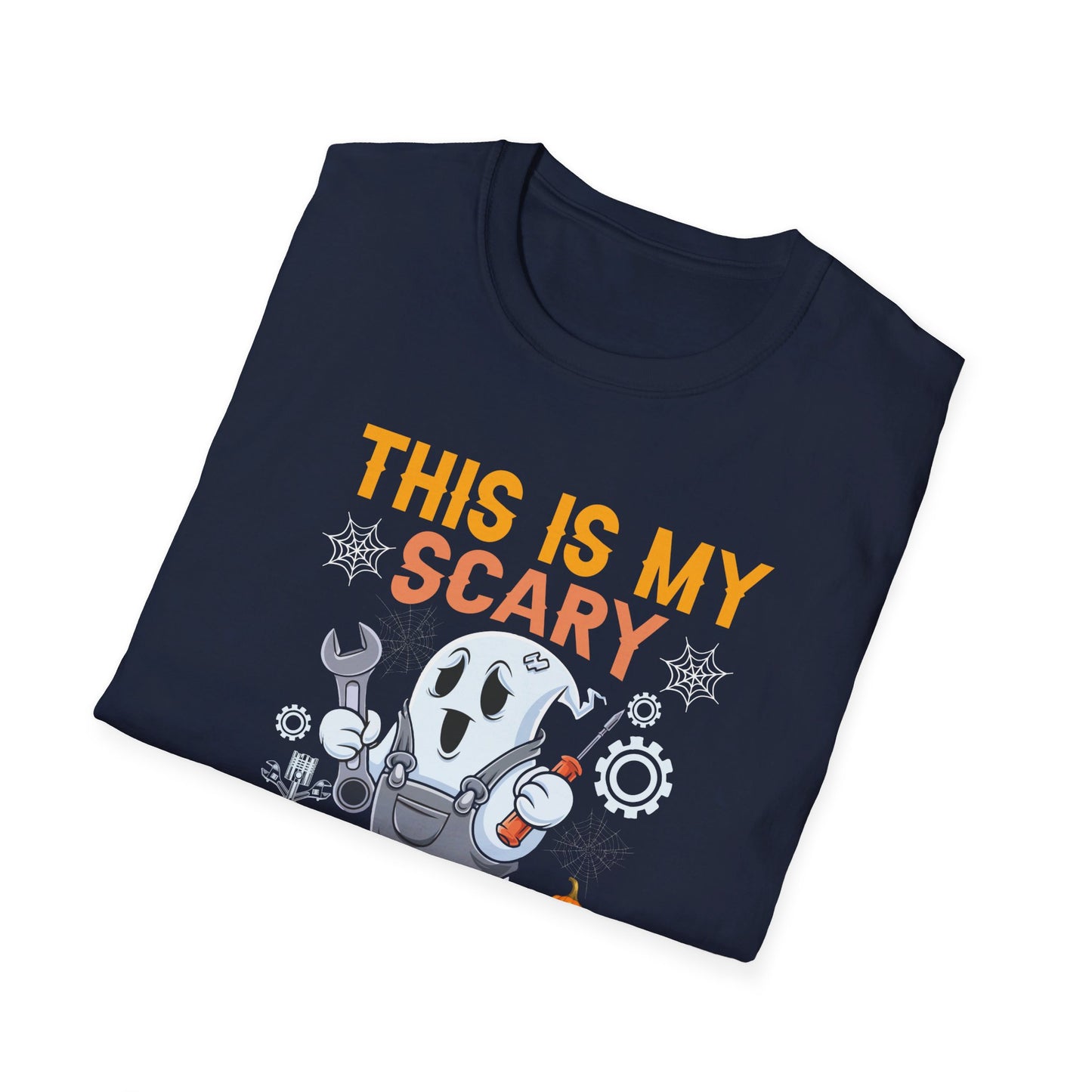 This Is My Scary Mechanic Costume - Halloween Ghost Mechanic T-Shirt