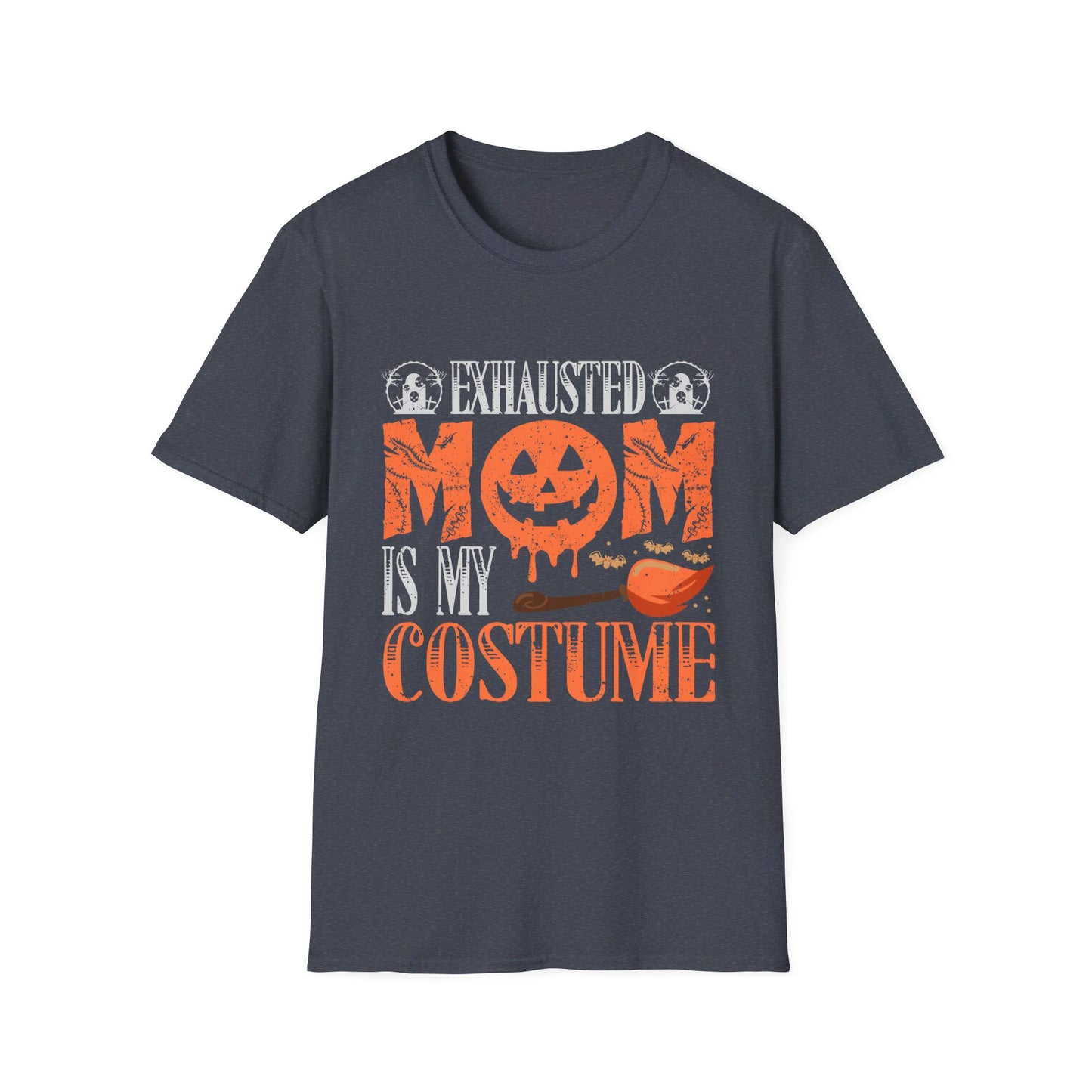 Exhausted Mom Is My Costume Funny Halloween T-Shirt