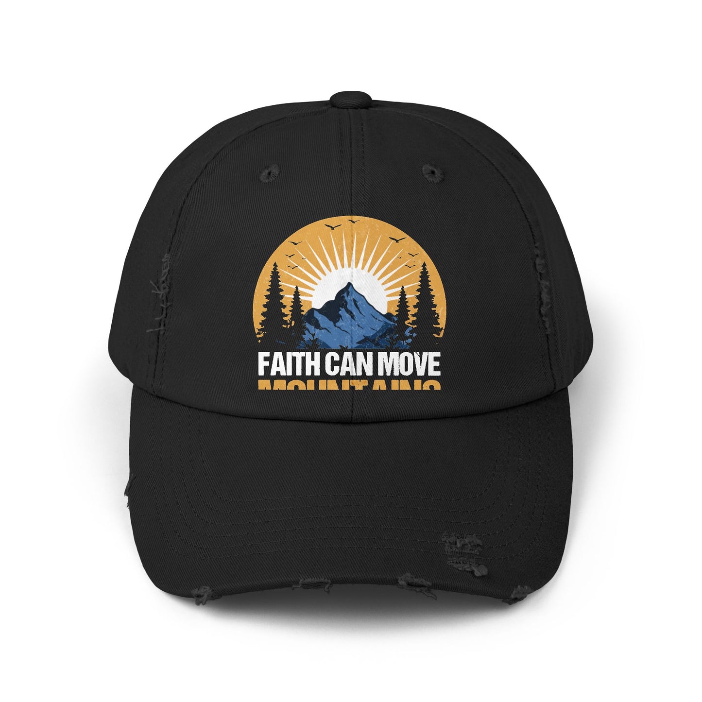 Faith Can Move Mountains Inspirational Scenery Cap