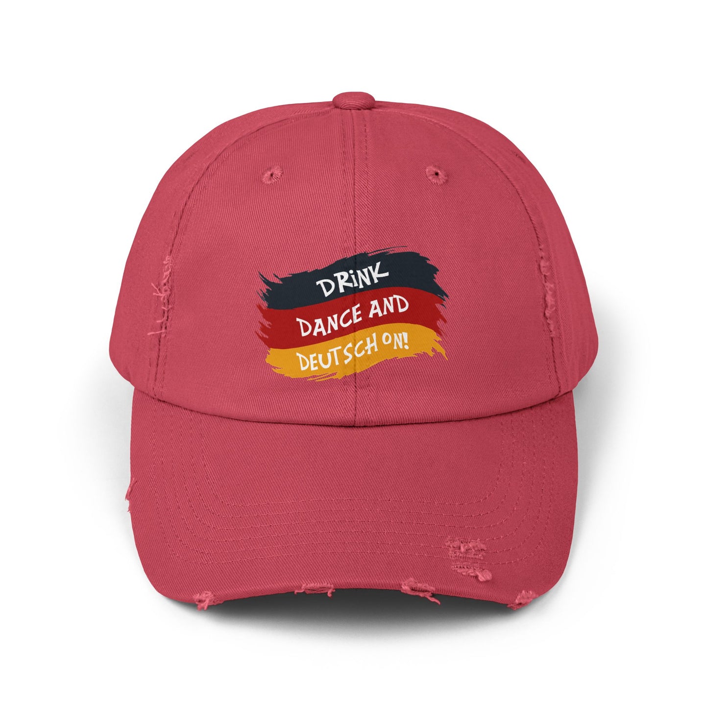 Drink Dance And Deutsch On German Flag Cap