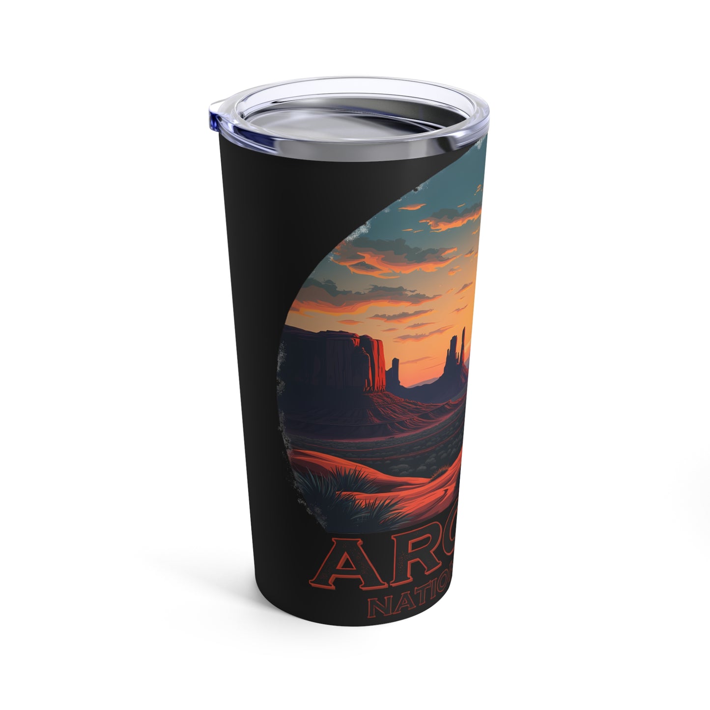Arches National Park Sunset Landscape with Red Rock Formations