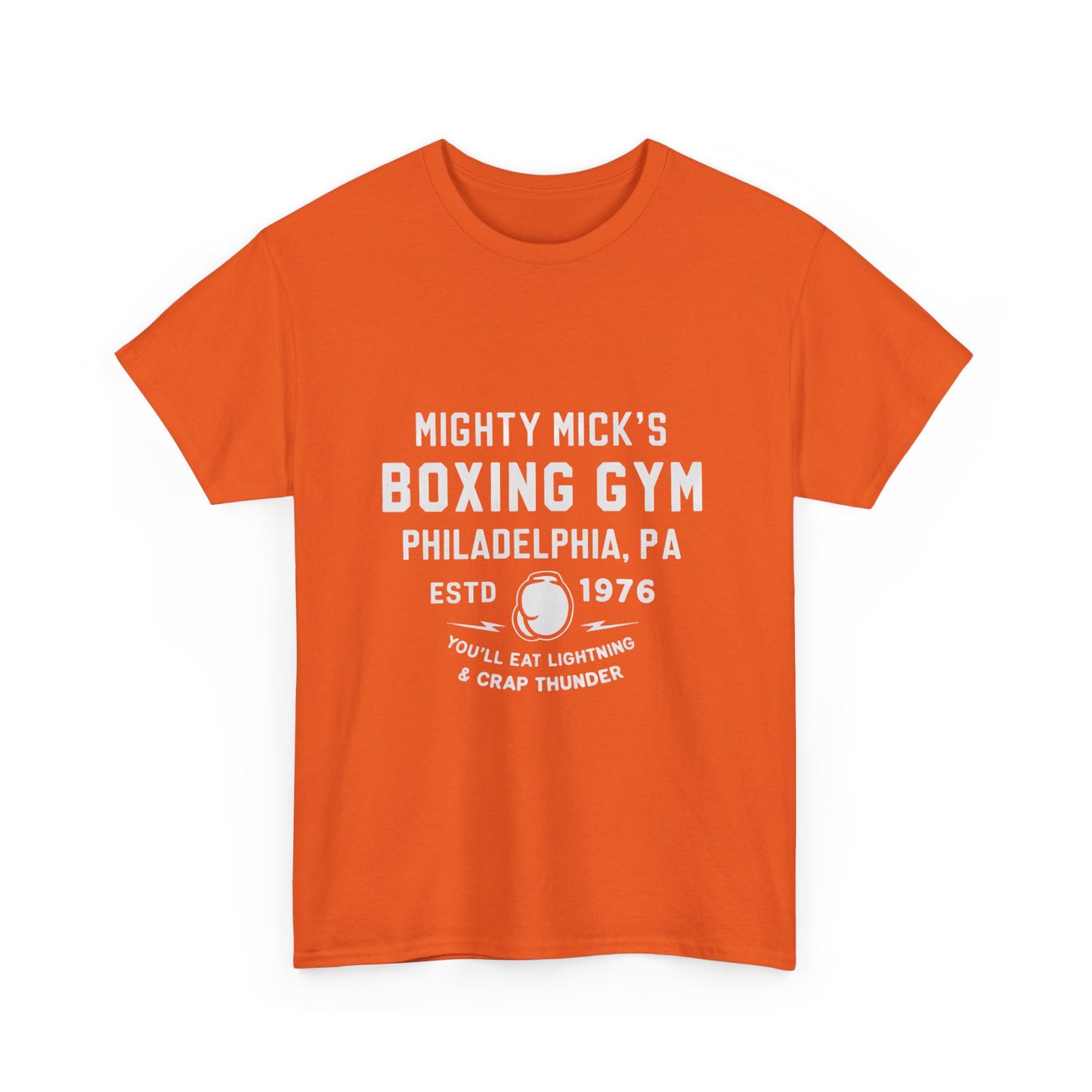 Mighty Mick's Boxing Gym Unisex Heavy Cotton Tee - Comfortable Fitness Shirt for Boxing Lovers