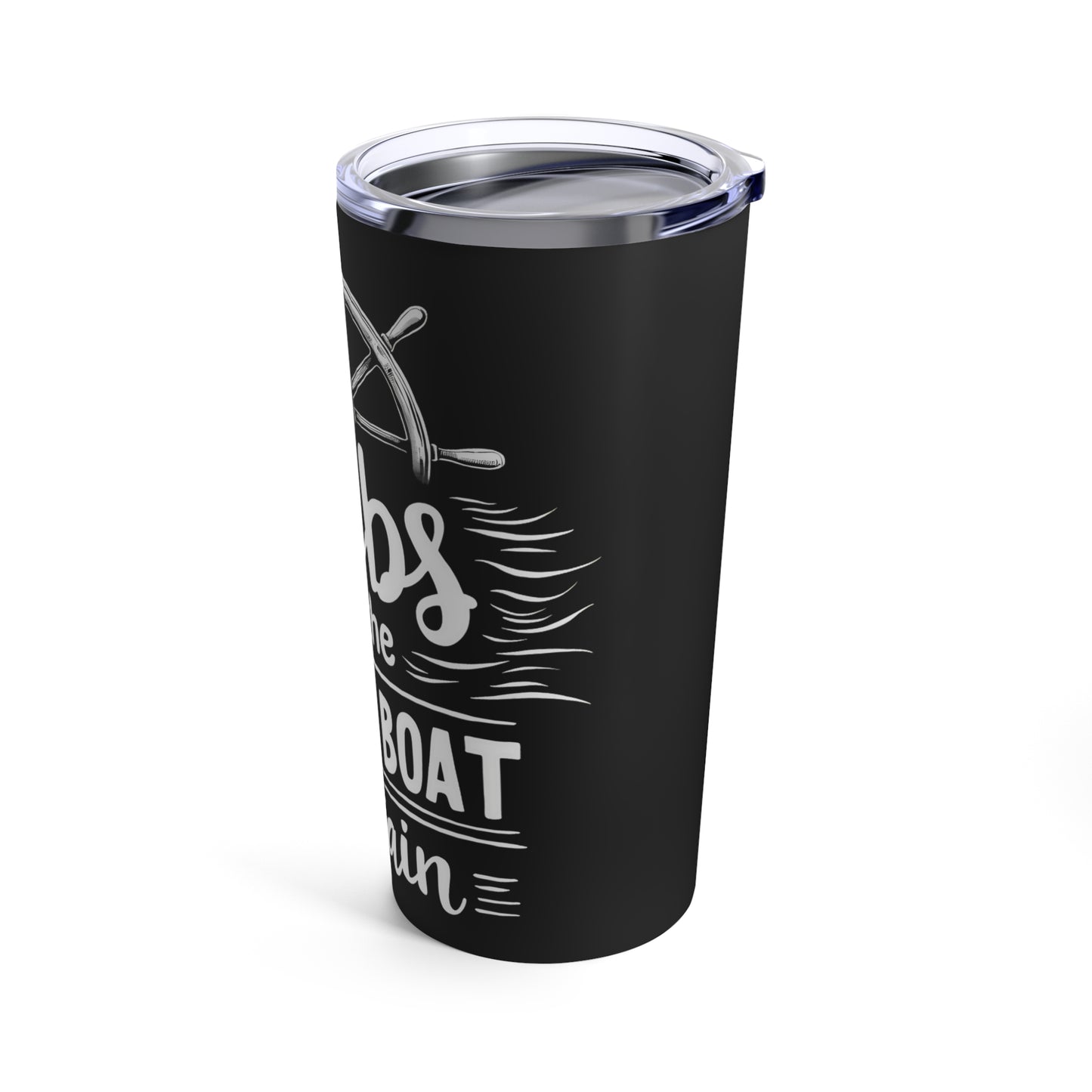 Dibs On The Shrimp Boat Captain Nautical Humor Tumbler