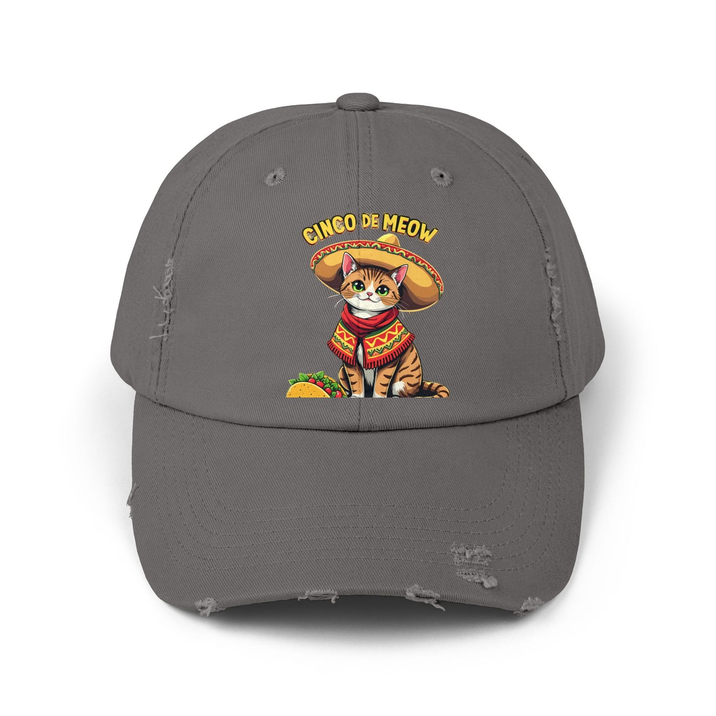 Cinco De Meow Festive Cat Celebration with Sombrero and Taco Cap
