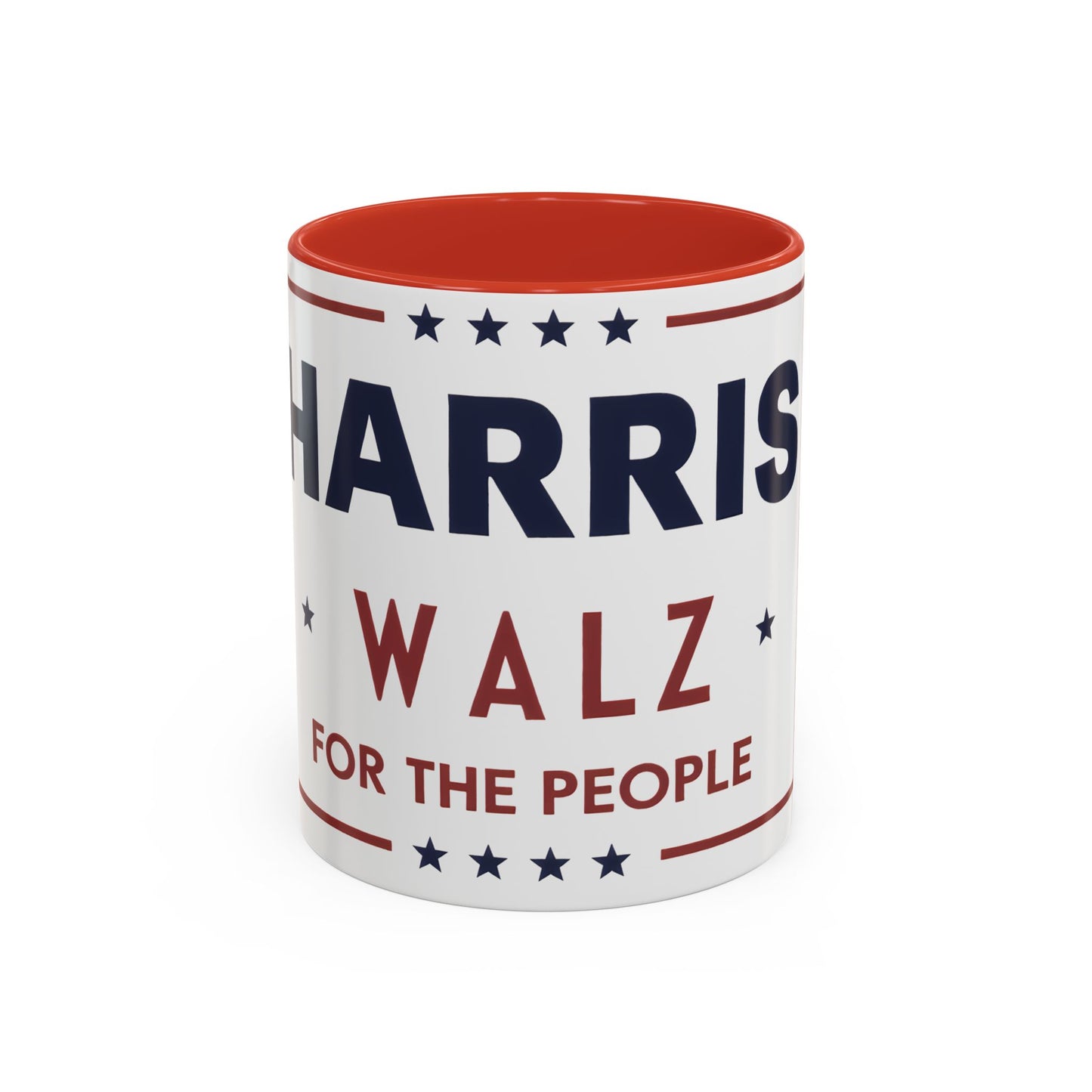 Harris Walz For the People 2024 Election Accent Coffee Mug (11, 15oz)