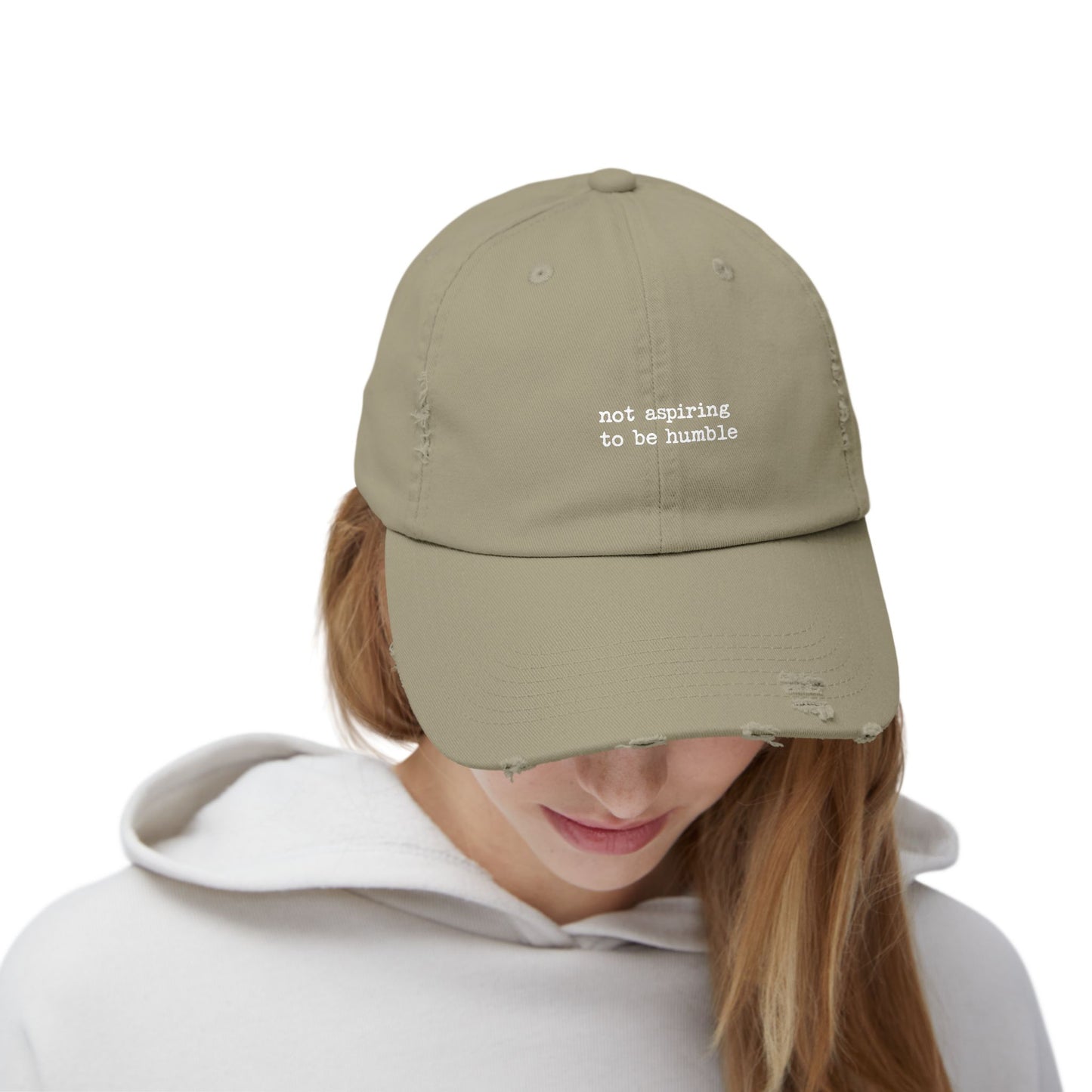 Not Aspiring to Be Humble Statement Cap