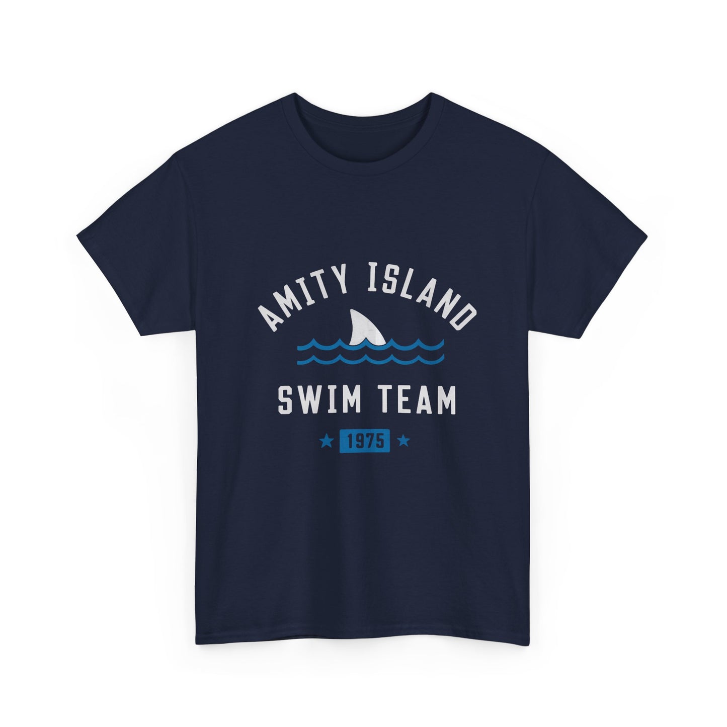Amity Island Swim Team Unisex Heavy Cotton Tee - Vintage Summer Vibe