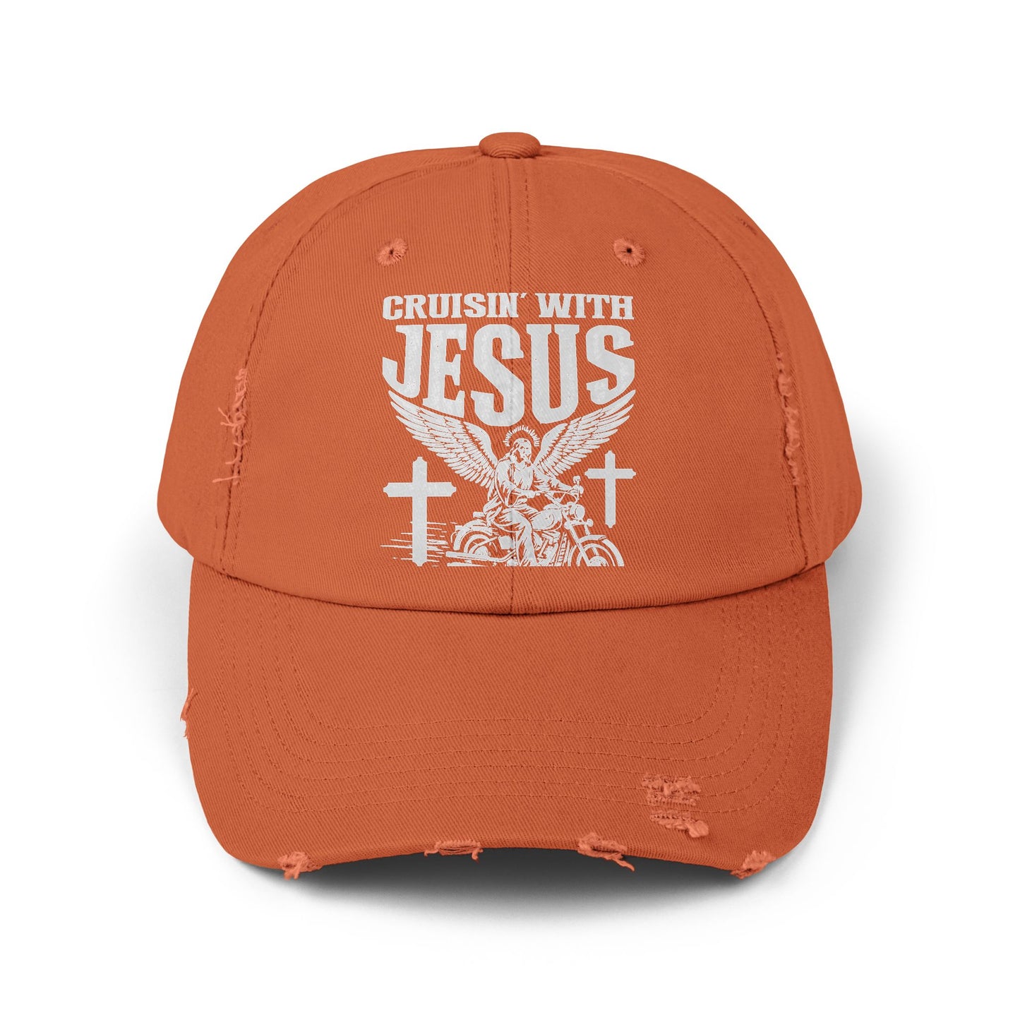 Cruisin' With Jesus Fueled by Faith Motorcycle Cap