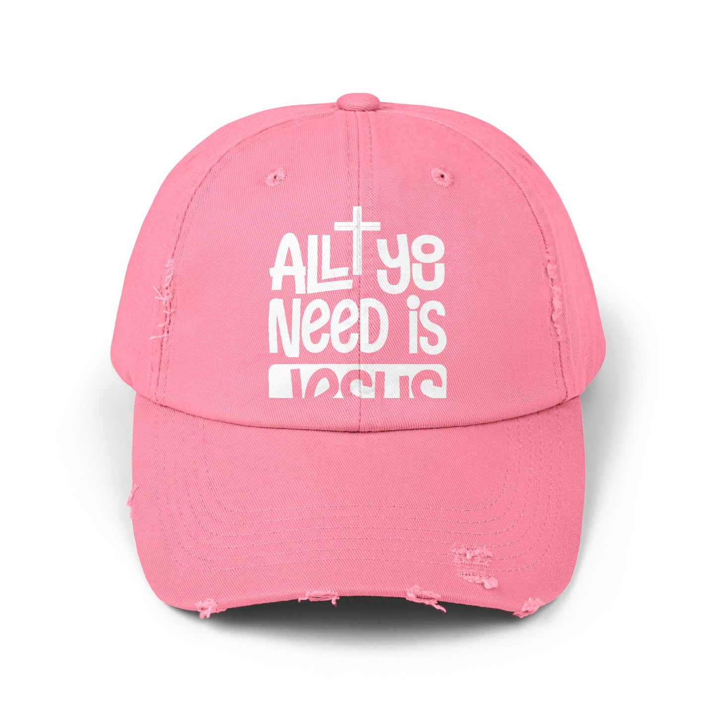 All You Need Is Jesus Inspirational Faith Statement Cap
