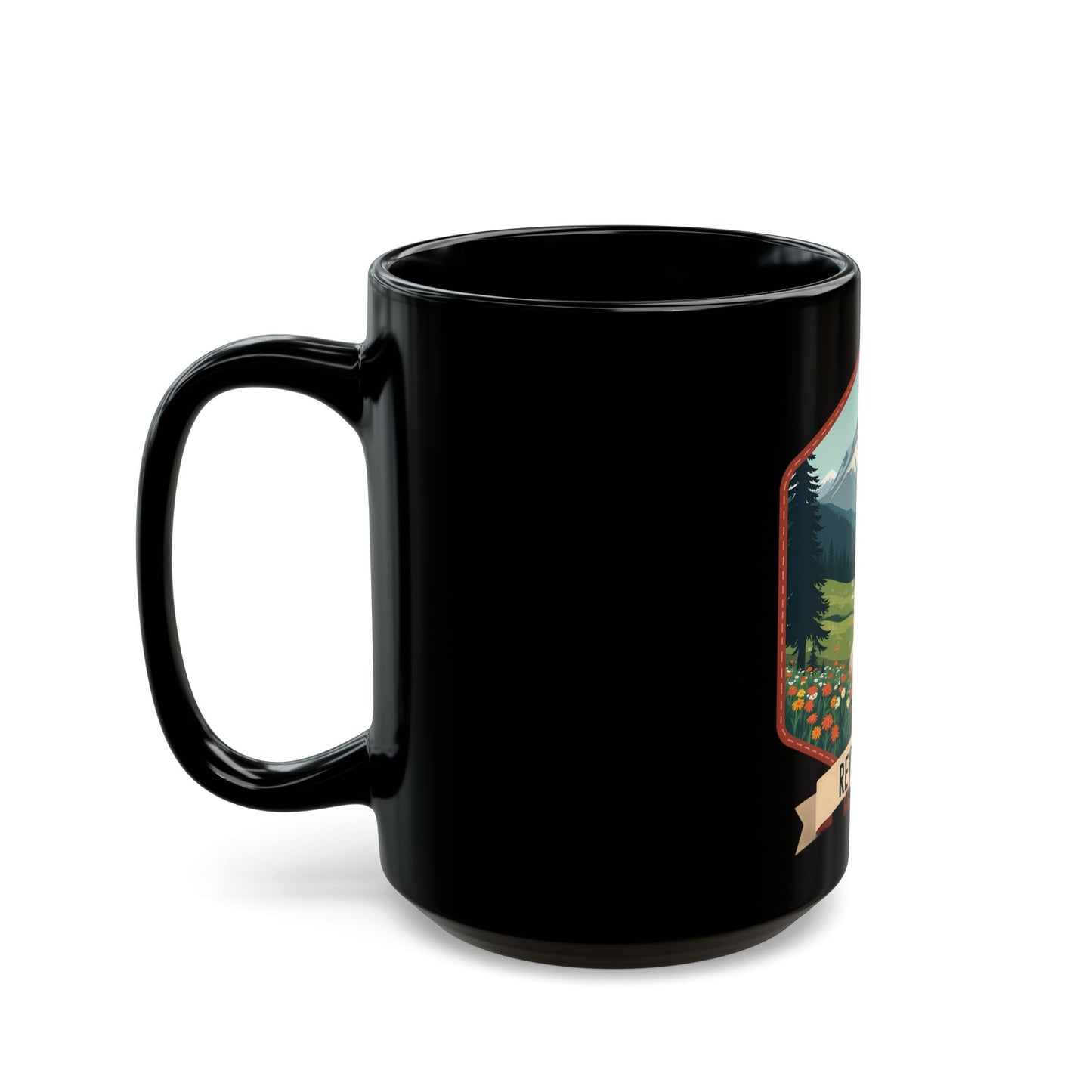 Revelstoke National Park Scenic Mountain Landscape Ceramic Mug