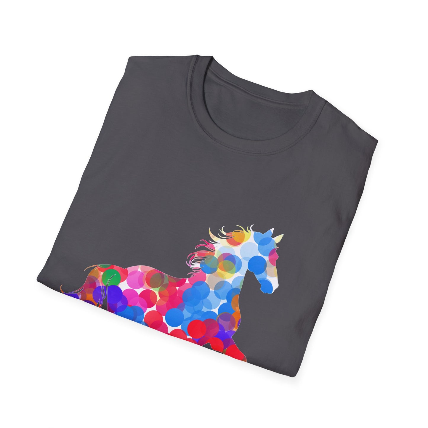 Happy Dot Day Colorful Horse T-Shirt
