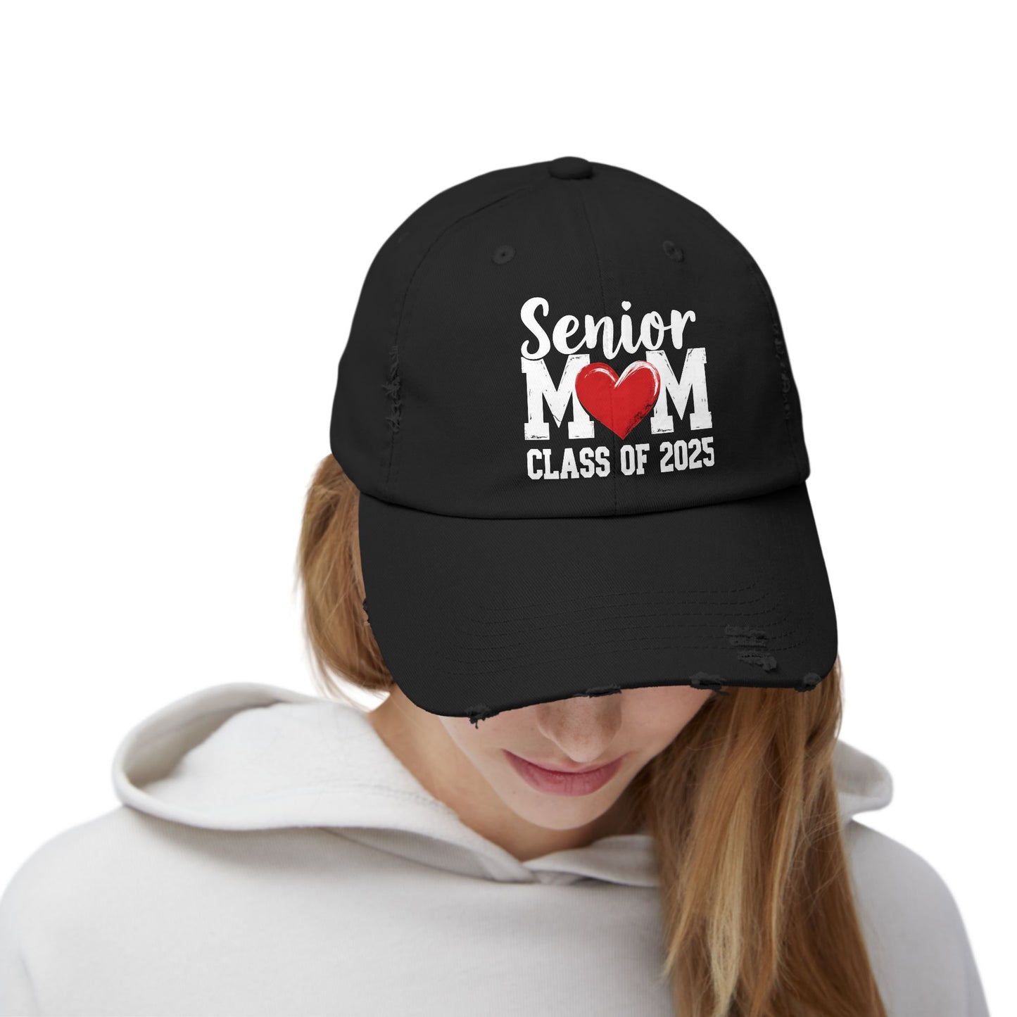 Senior Mom Class of 2025 Heart Cap
