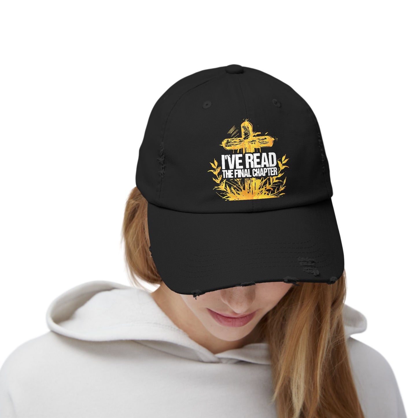I've Read The Final Chapter God Wins Cross Design Cap