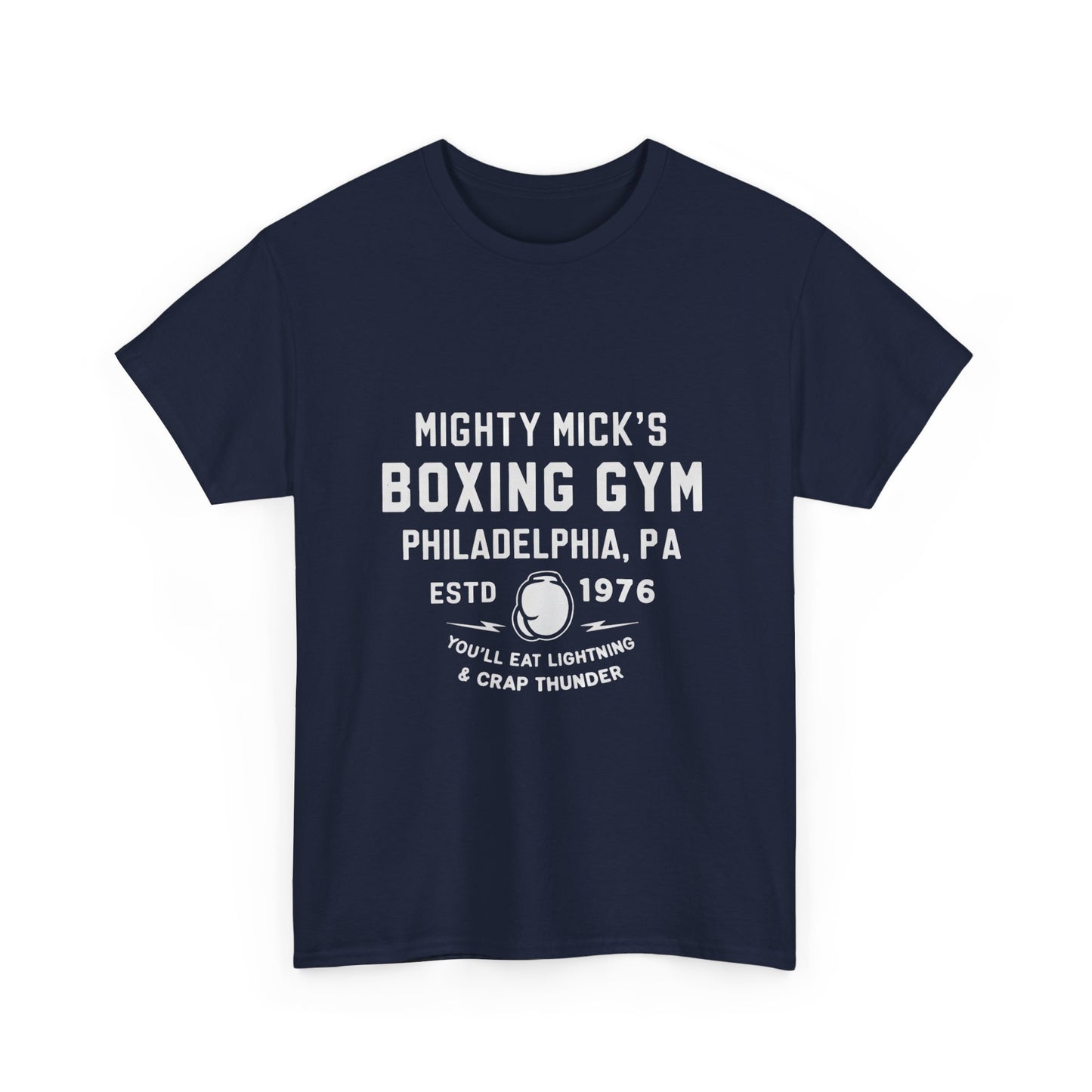 Mighty Mick's Boxing Gym Unisex Heavy Cotton Tee - Comfortable Fitness Shirt for Boxing Lovers