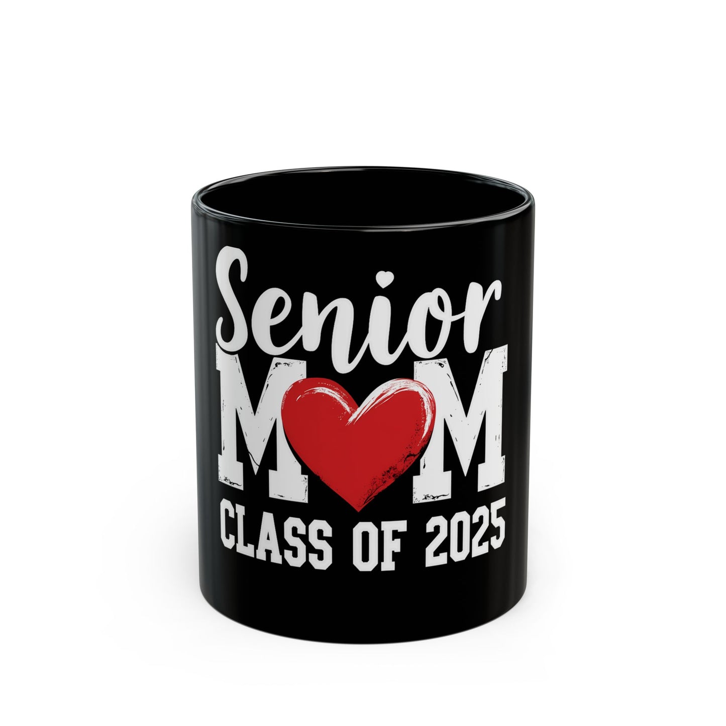 Senior Mom Class of 2025 Heart Ceramic Mug