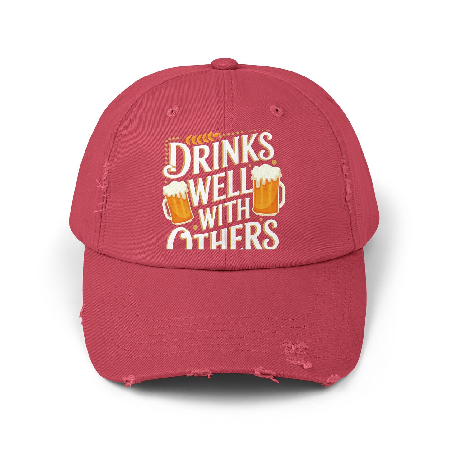 Drinks Well With Others Beer Mug Design Perfect for Beer Lovers Cap