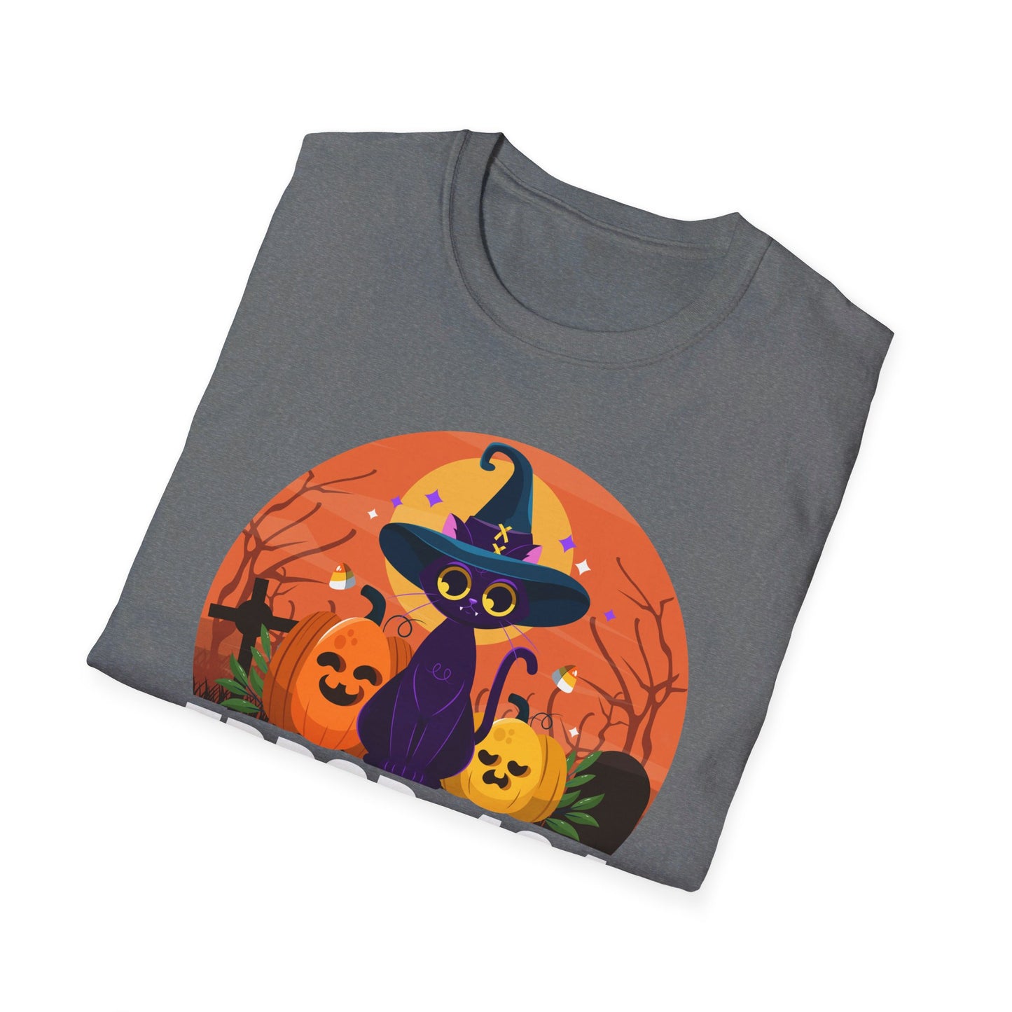Error 404 Costume Not Found Funny Halloween Witch Cat Pumpkin T-Shirt