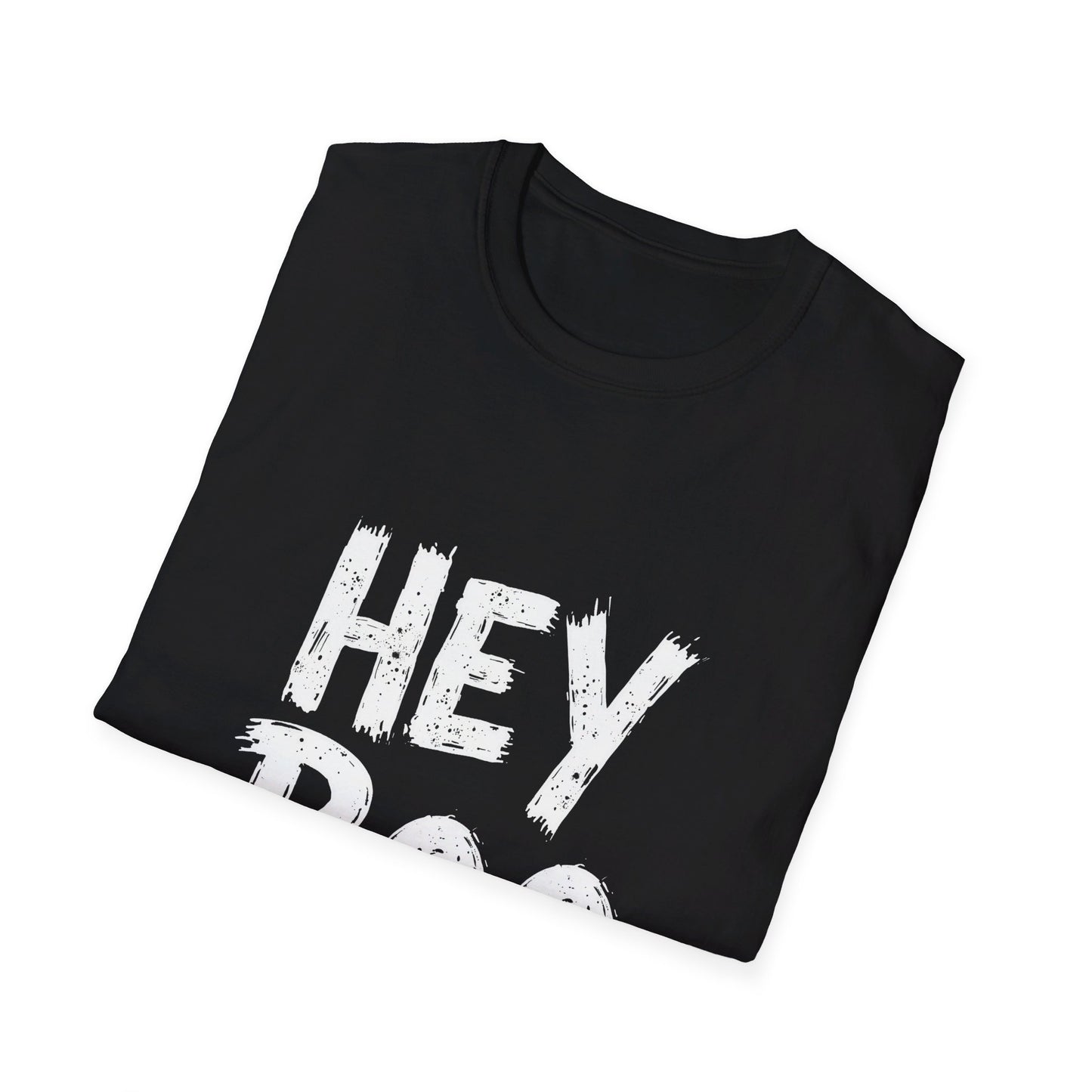 Hey Boo Bold Text Spooky Season Vibes T-Shirt