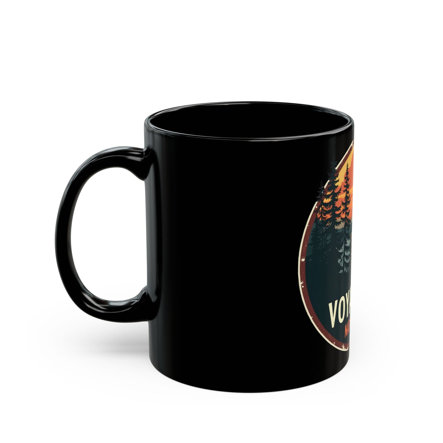 Voyageurs National Park Scenic Sunset with Trees and Lake View Ceramic Mug