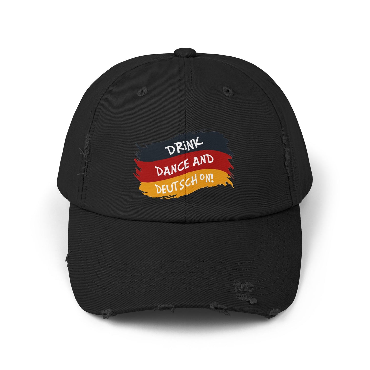 Drink Dance And Deutsch On German Flag Cap