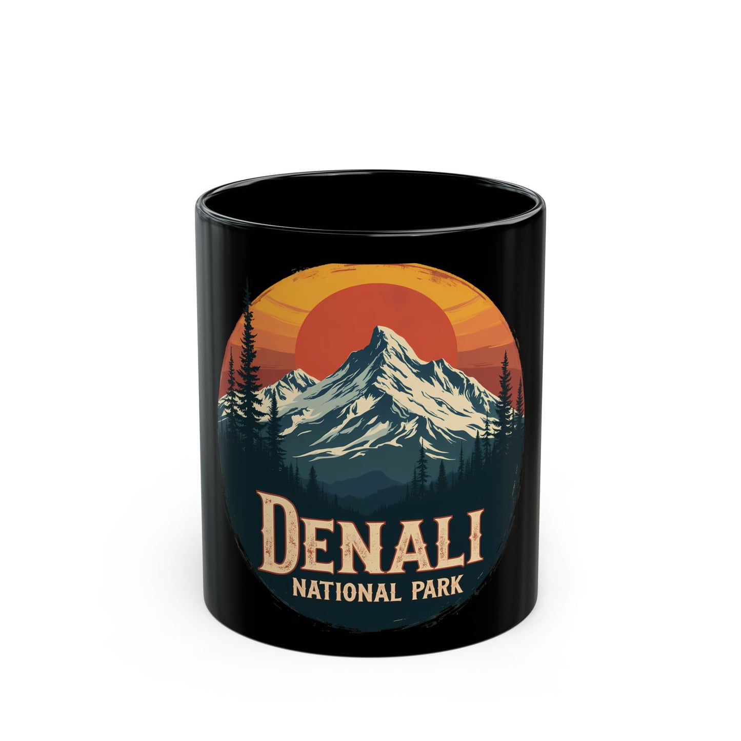 Denali National Park Scenic Sunrise Mountain Landscape Ceramic Mug