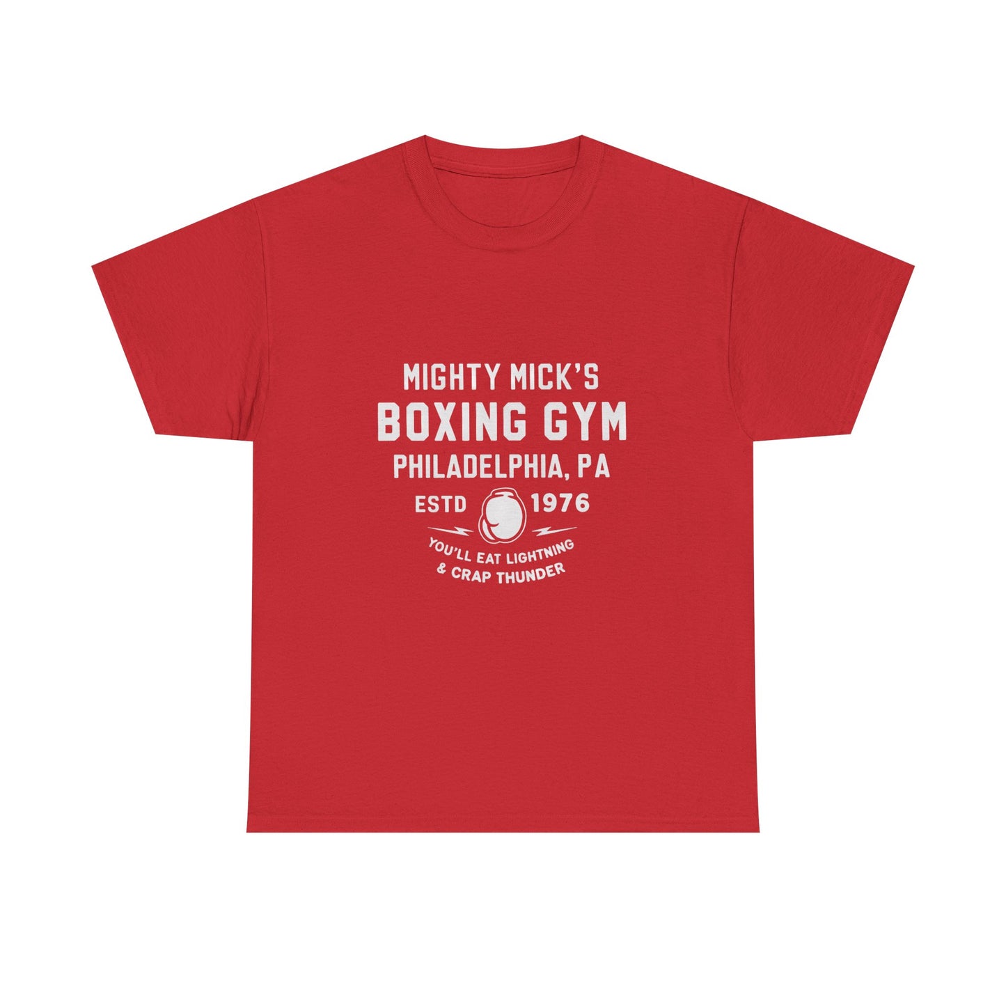 Mighty Mick's Boxing Gym Unisex Heavy Cotton Tee - Comfortable Fitness Shirt for Boxing Lovers
