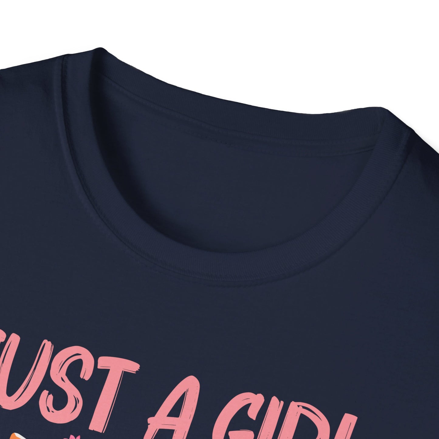 Just A Girl Who Loves Cats Floral Cat Lover T-Shirt