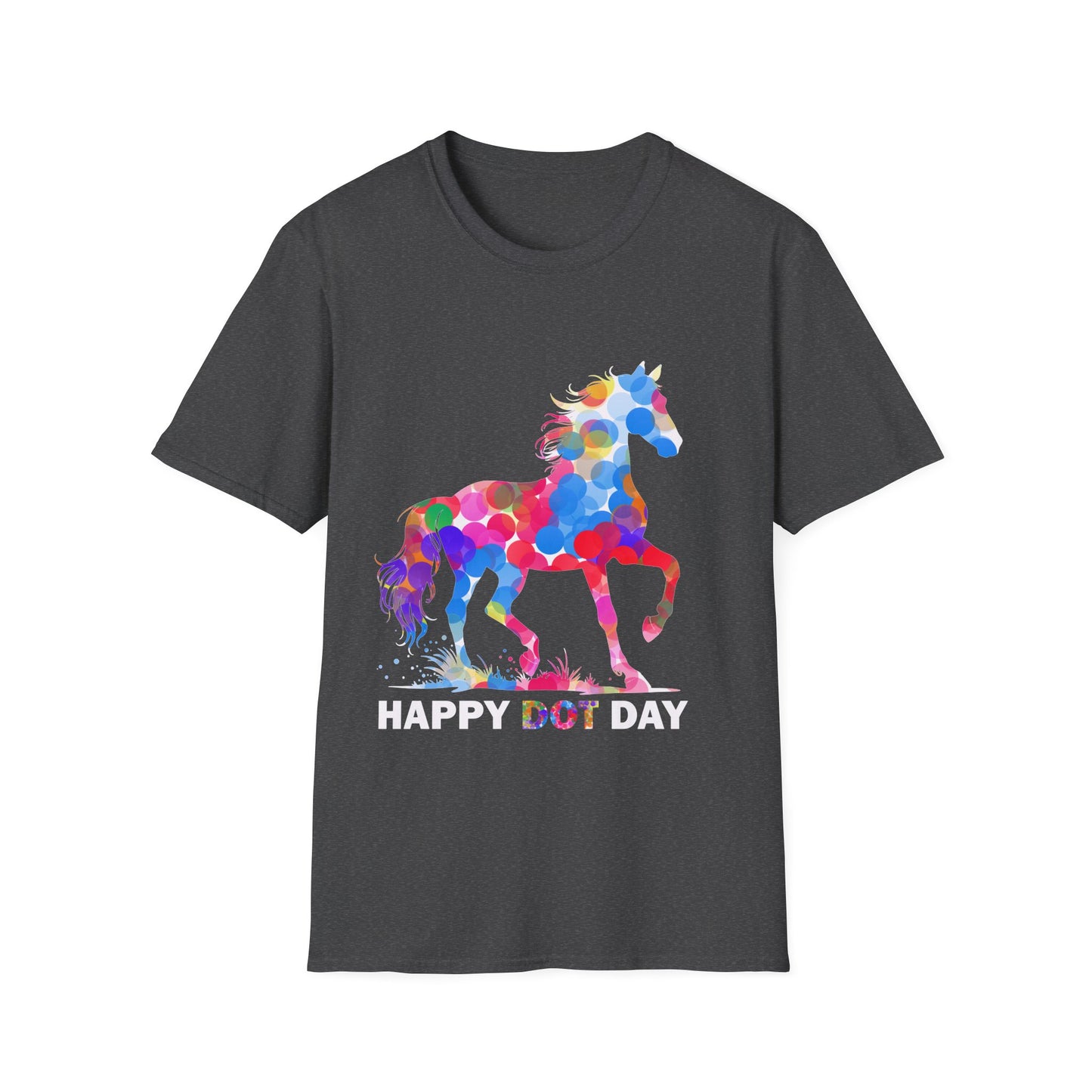Happy Dot Day Colorful Horse T-Shirt
