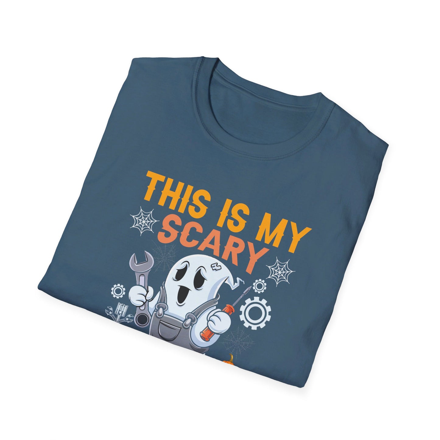 This Is My Scary Mechanic Costume - Halloween Ghost Mechanic T-Shirt