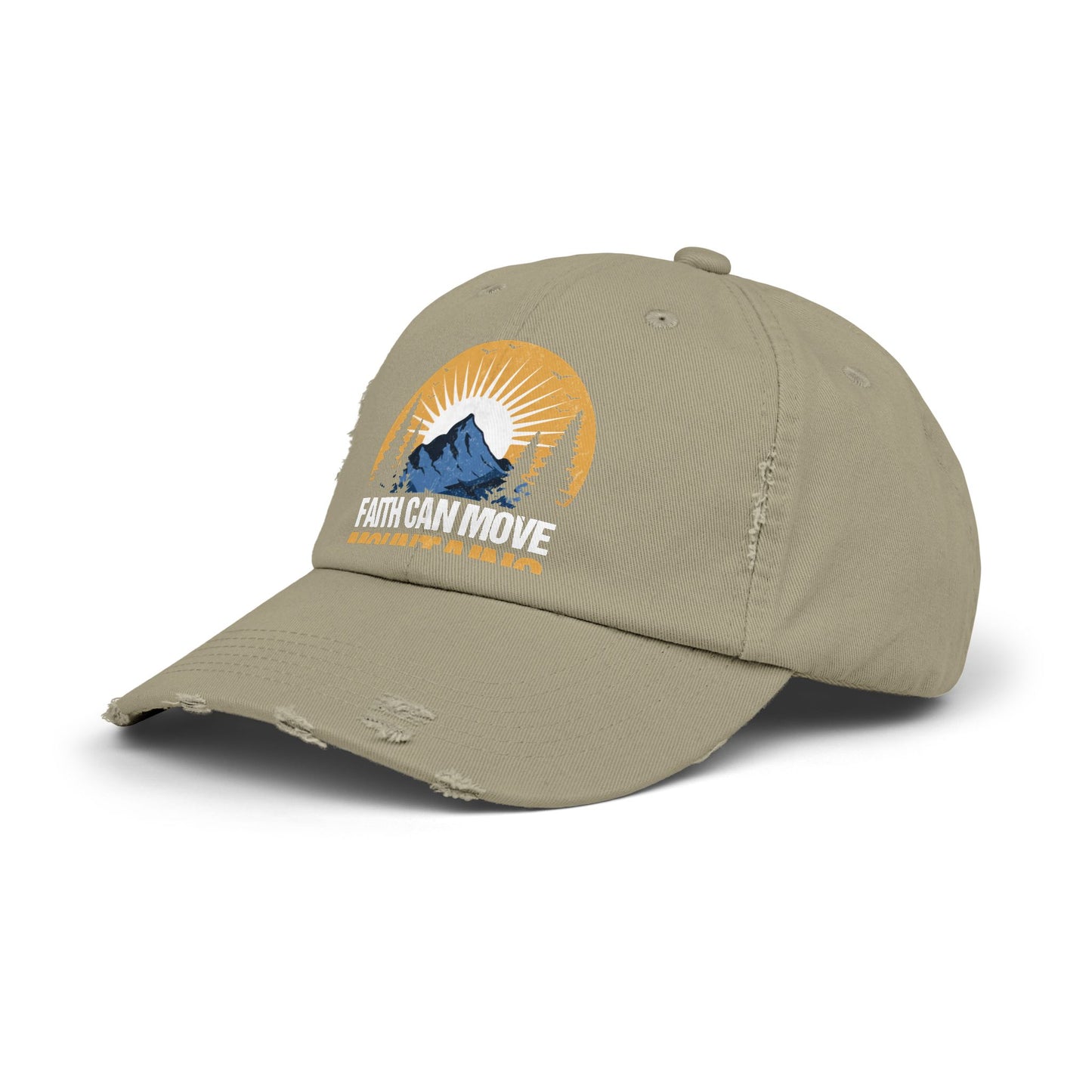 Faith Can Move Mountains Inspirational Scenery Cap