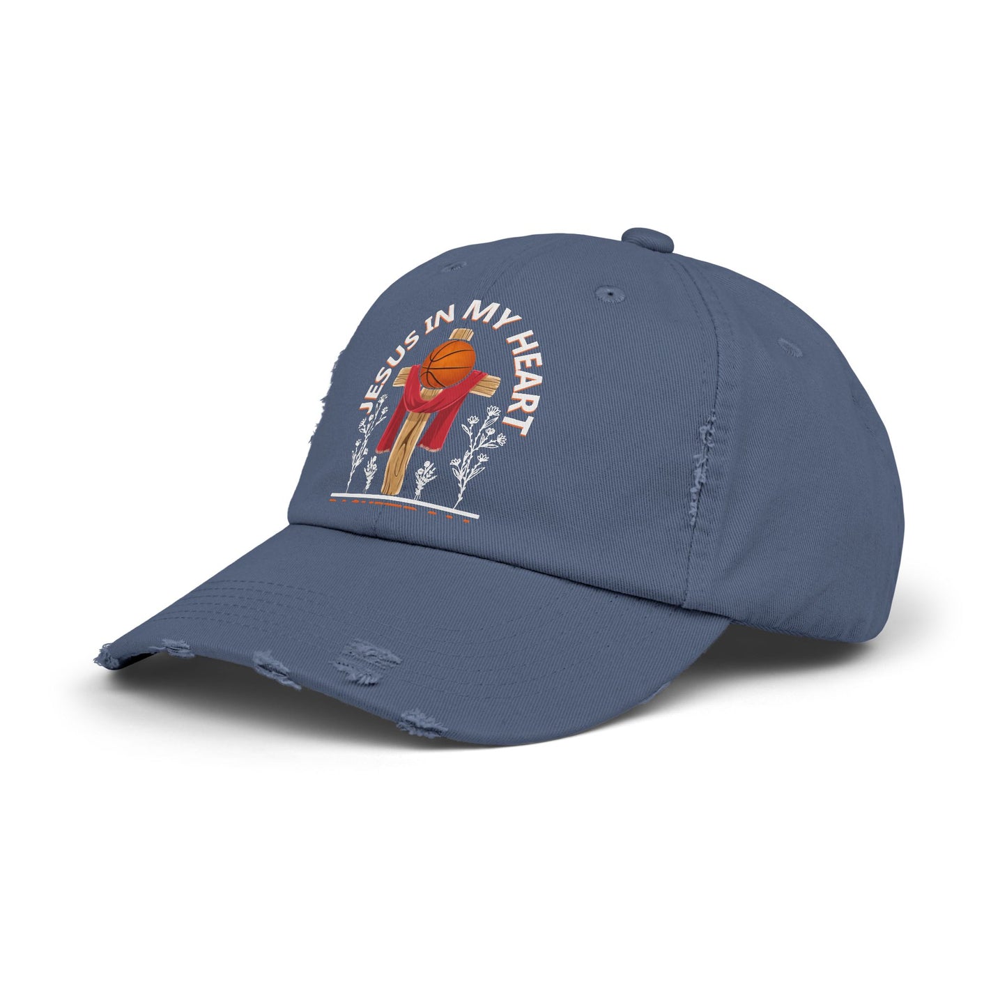 Jesus In My Heart Basketball In My Veins Inspiration Cap