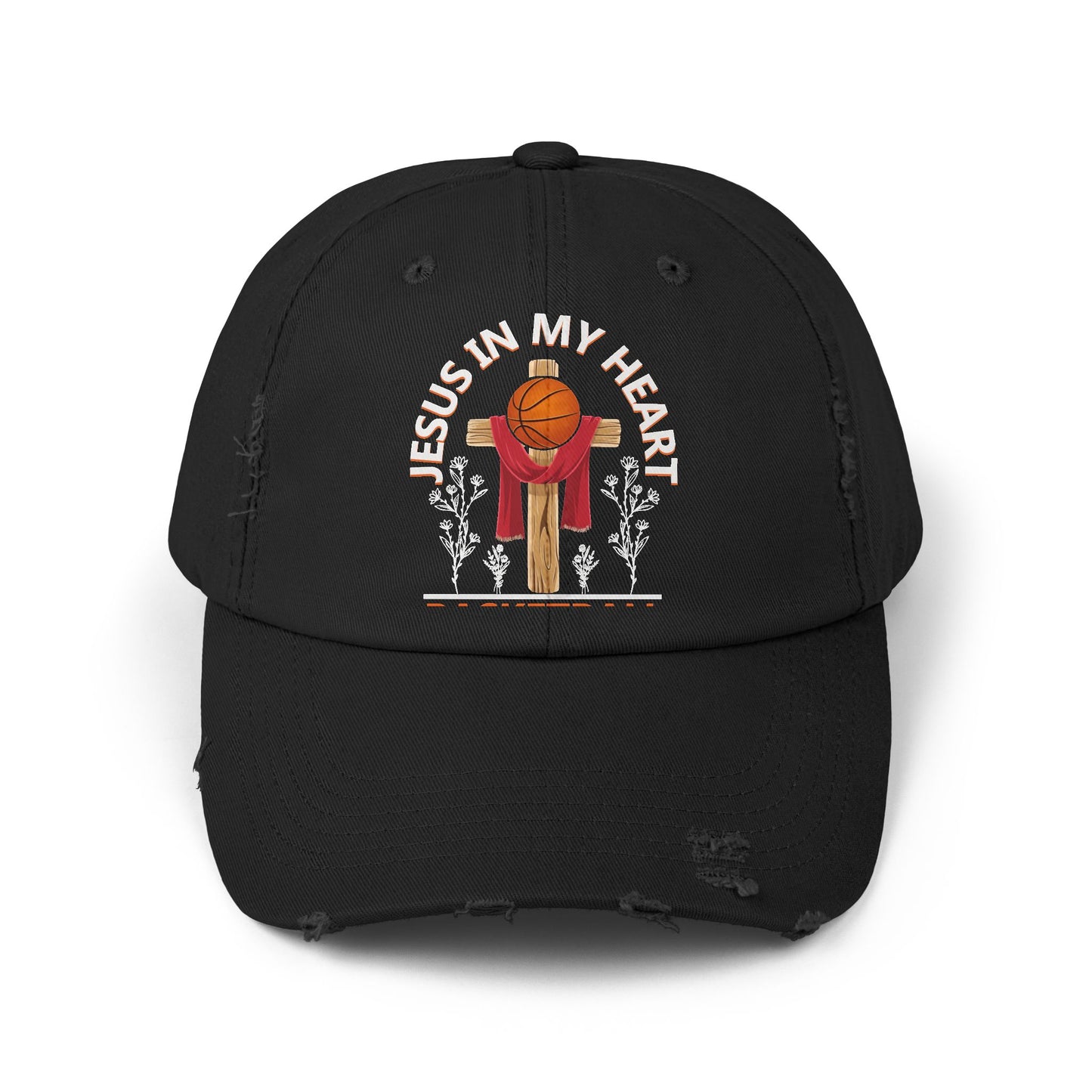 Jesus In My Heart Basketball In My Veins Inspiration Cap