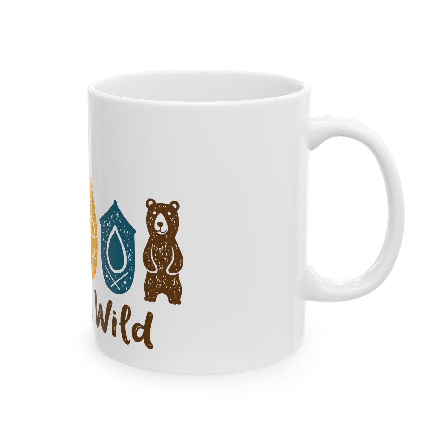 Stay Wild Adventure Nature Lover Design for Outdoor Enthusiasts Ceramic Mug