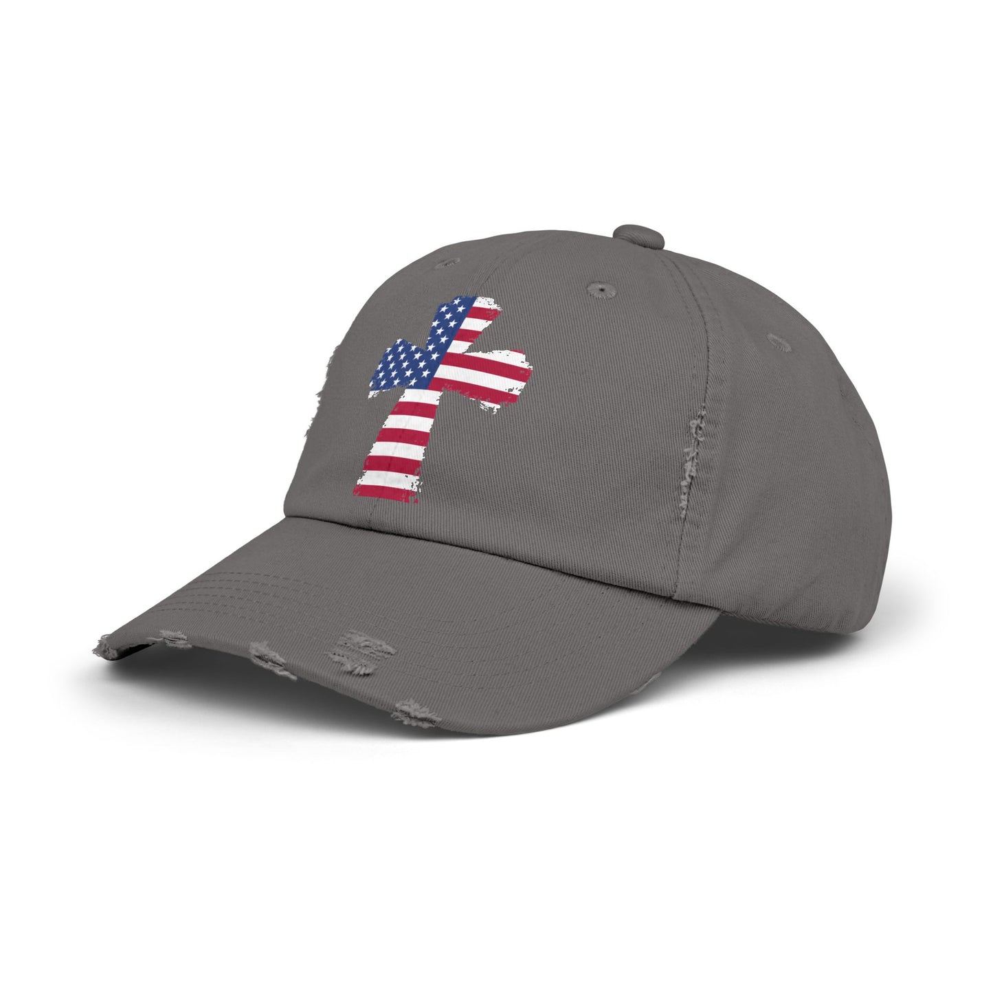 Faith Over Fear American Cross Flag Design Cap