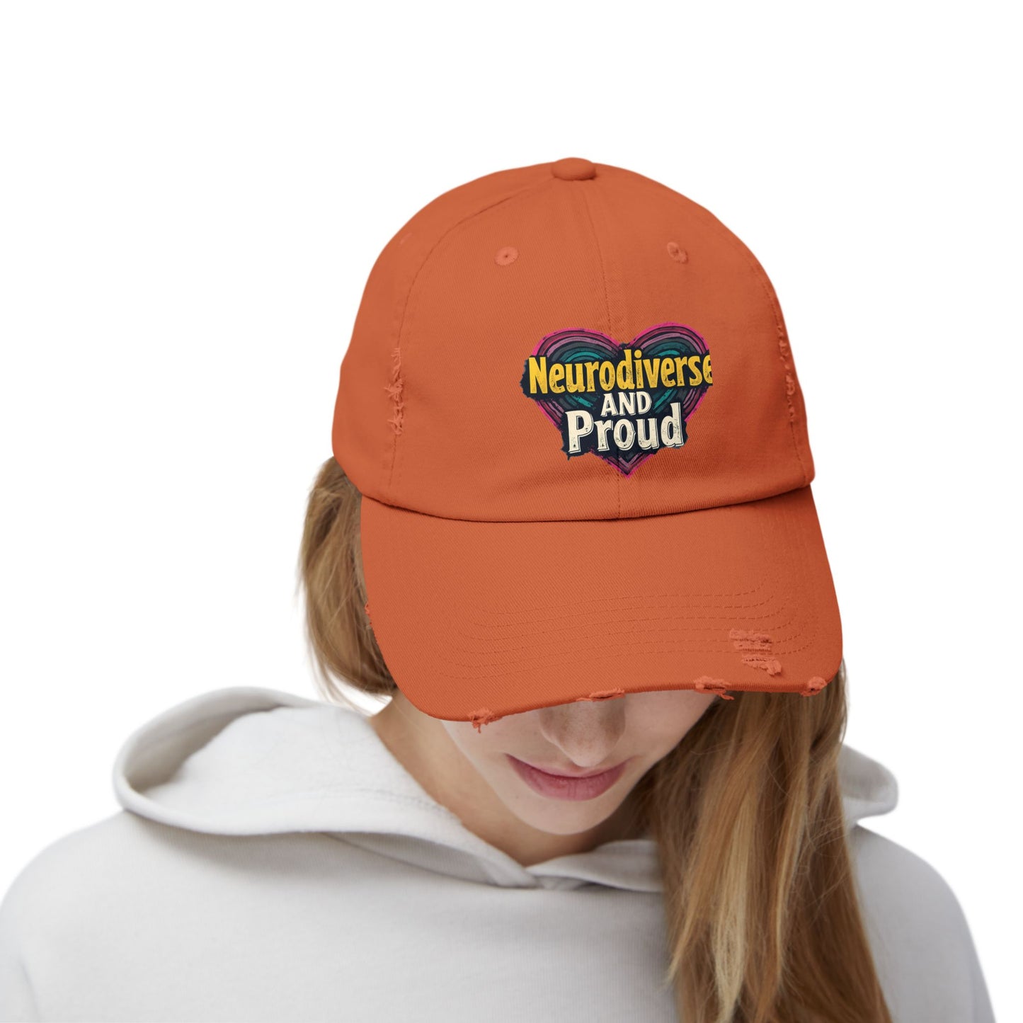 Neurodiverse and Proud Heart Celebration Cap
