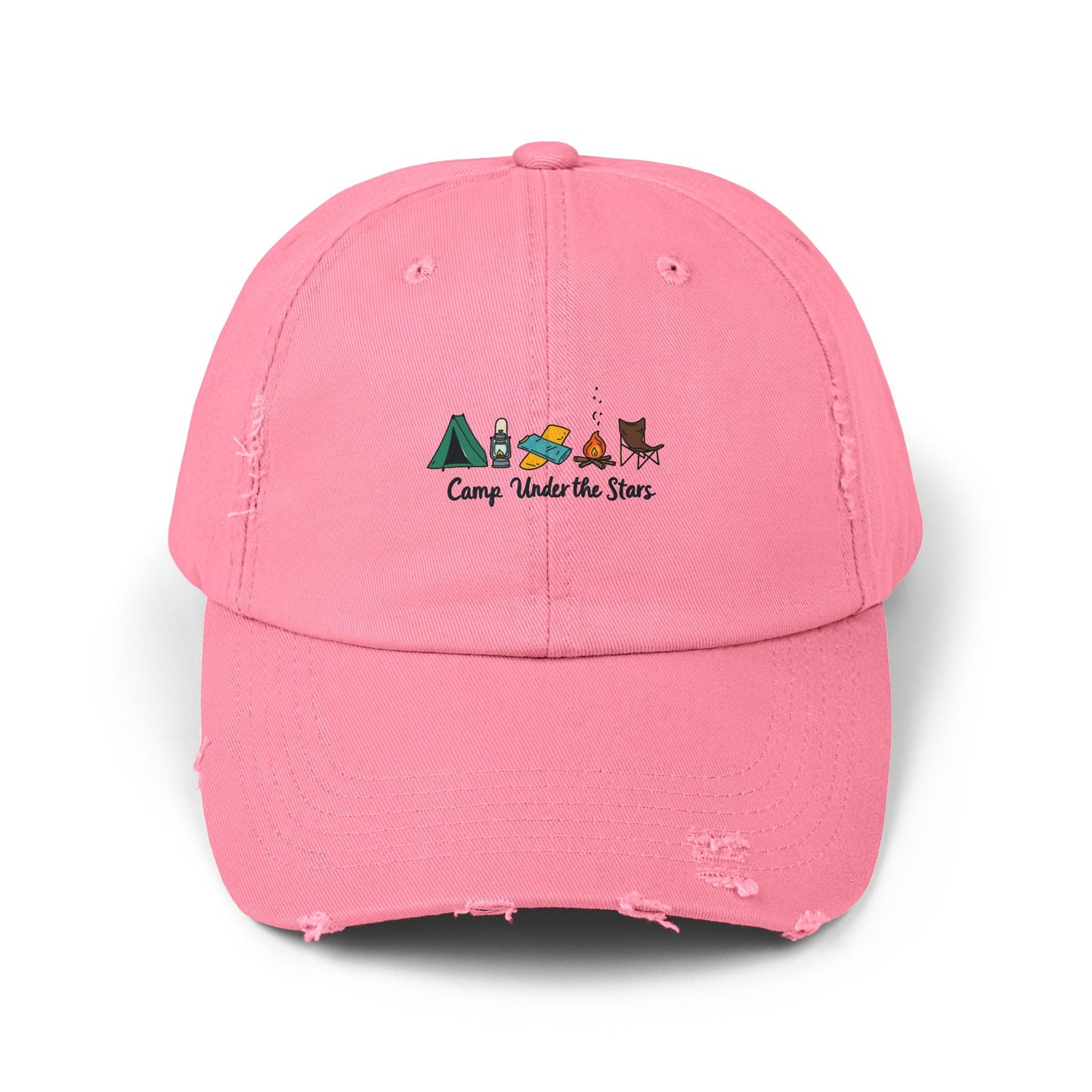 Camp Under The Stars Adventure in Nature for Outdoor Enthusiasts Cap