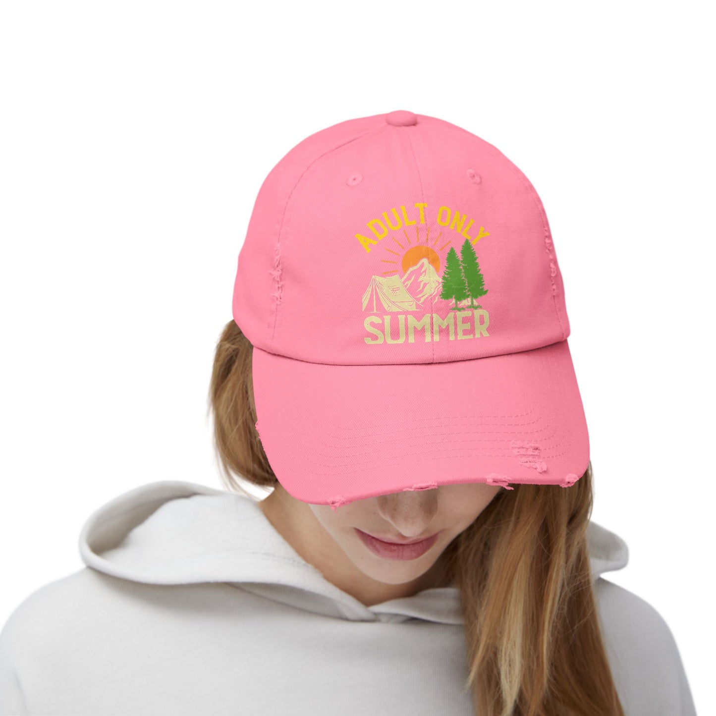 Adult Only Summer Camp Adventure Nature Camping Cap