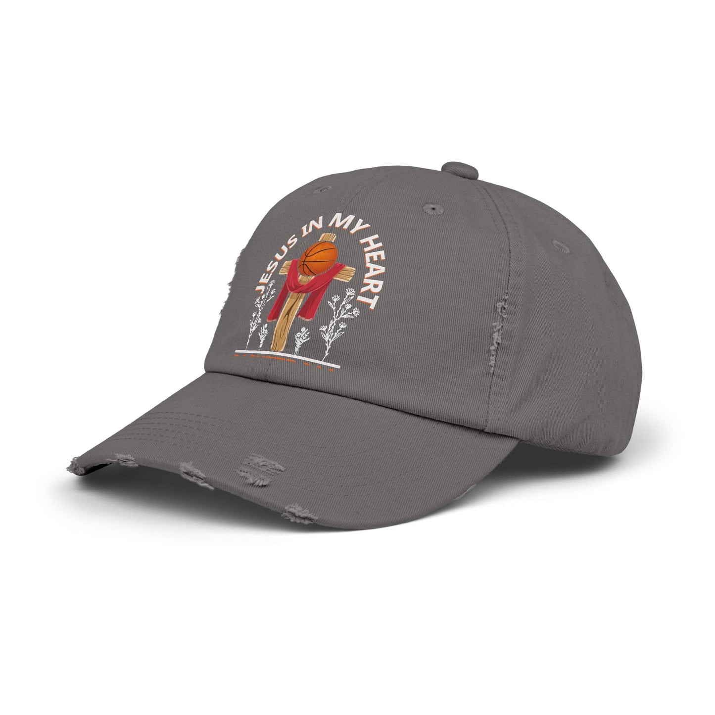 Jesus In My Heart Basketball In My Veins Inspiration Cap