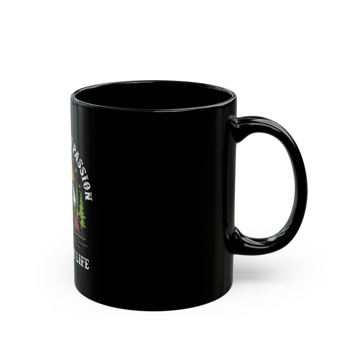 Camping Is My Passion Jesus Is My Life Nature Adventure Ceramic Mug
