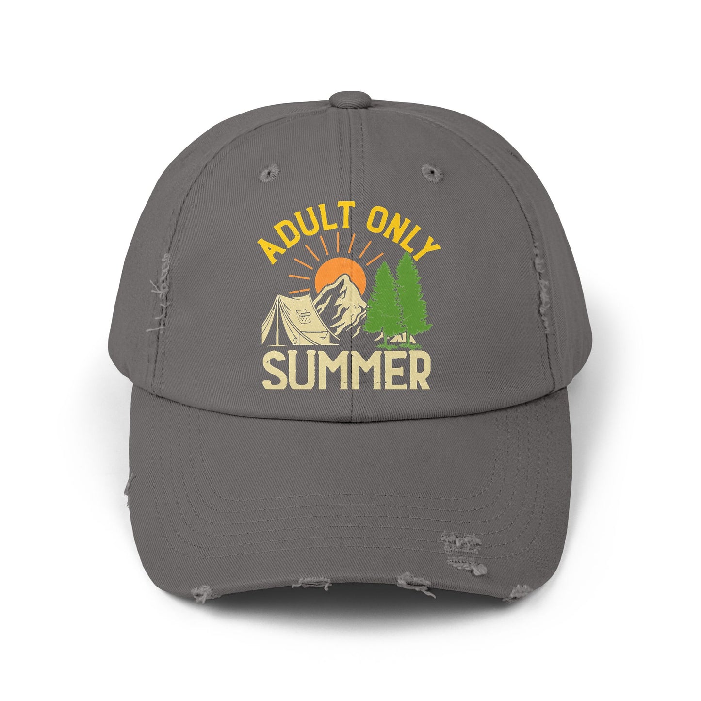 Adult Only Summer Camp Adventure Nature Camping Cap