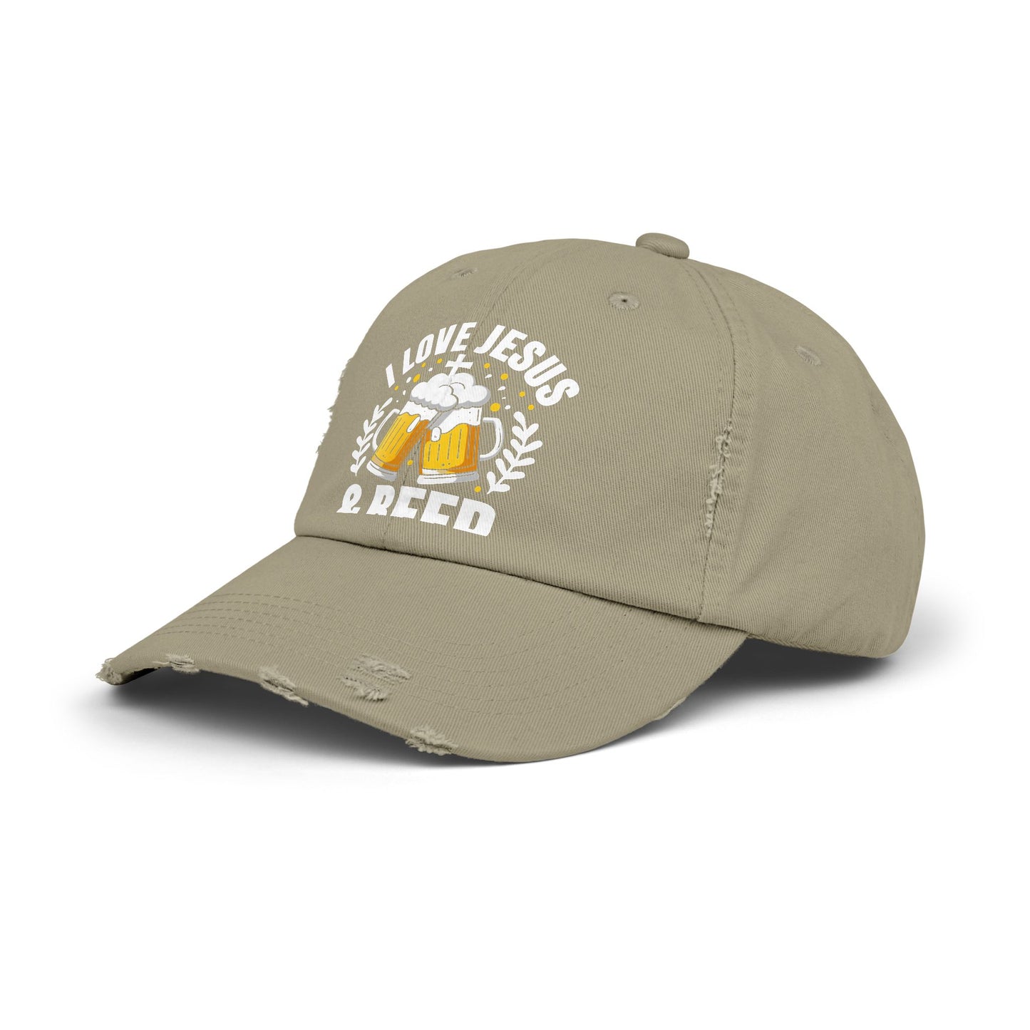 I Love Jesus And Beer Design For Faithful Beer Lovers Cap